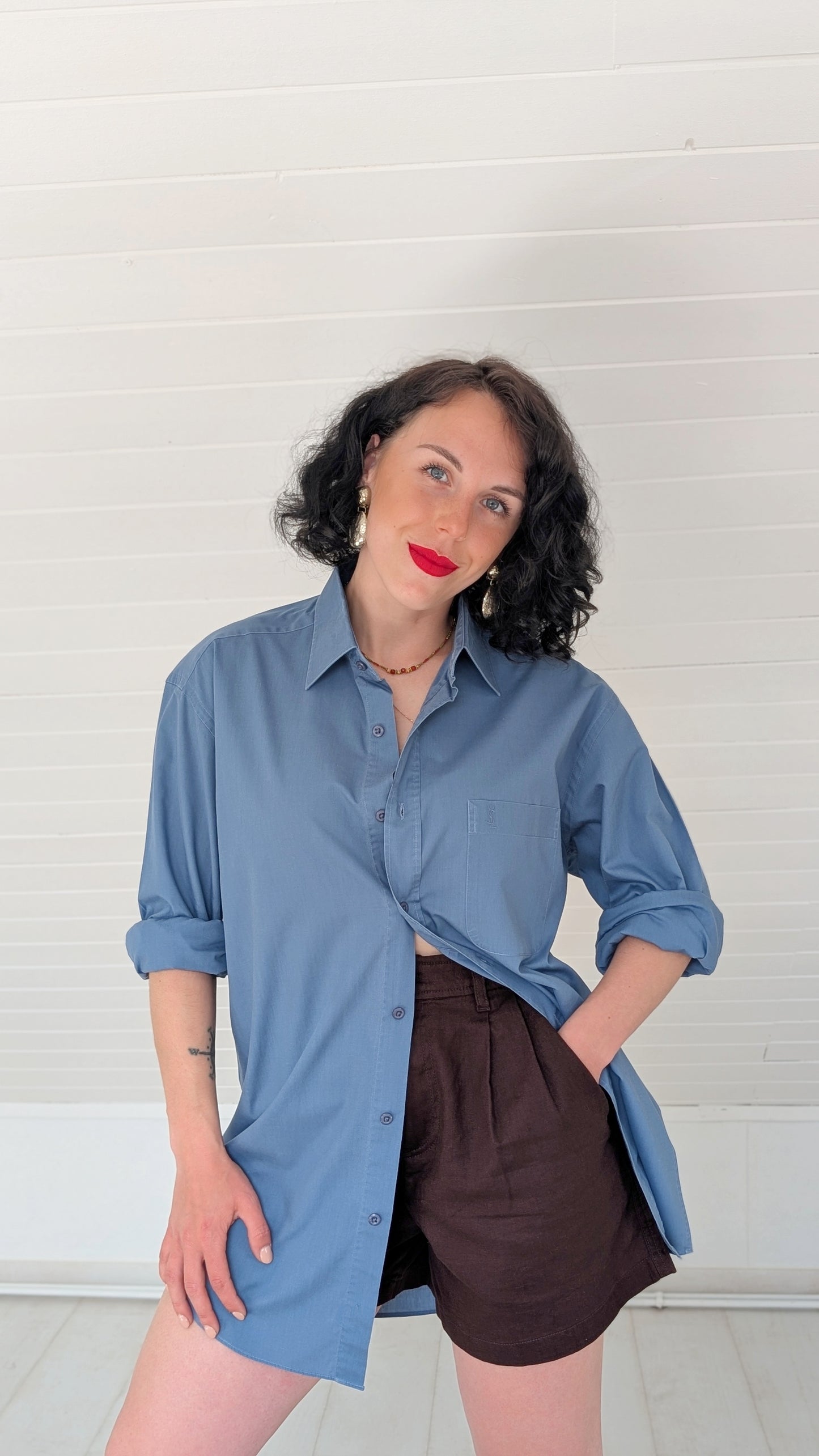 Chemise YSL 90s du 34 au 44