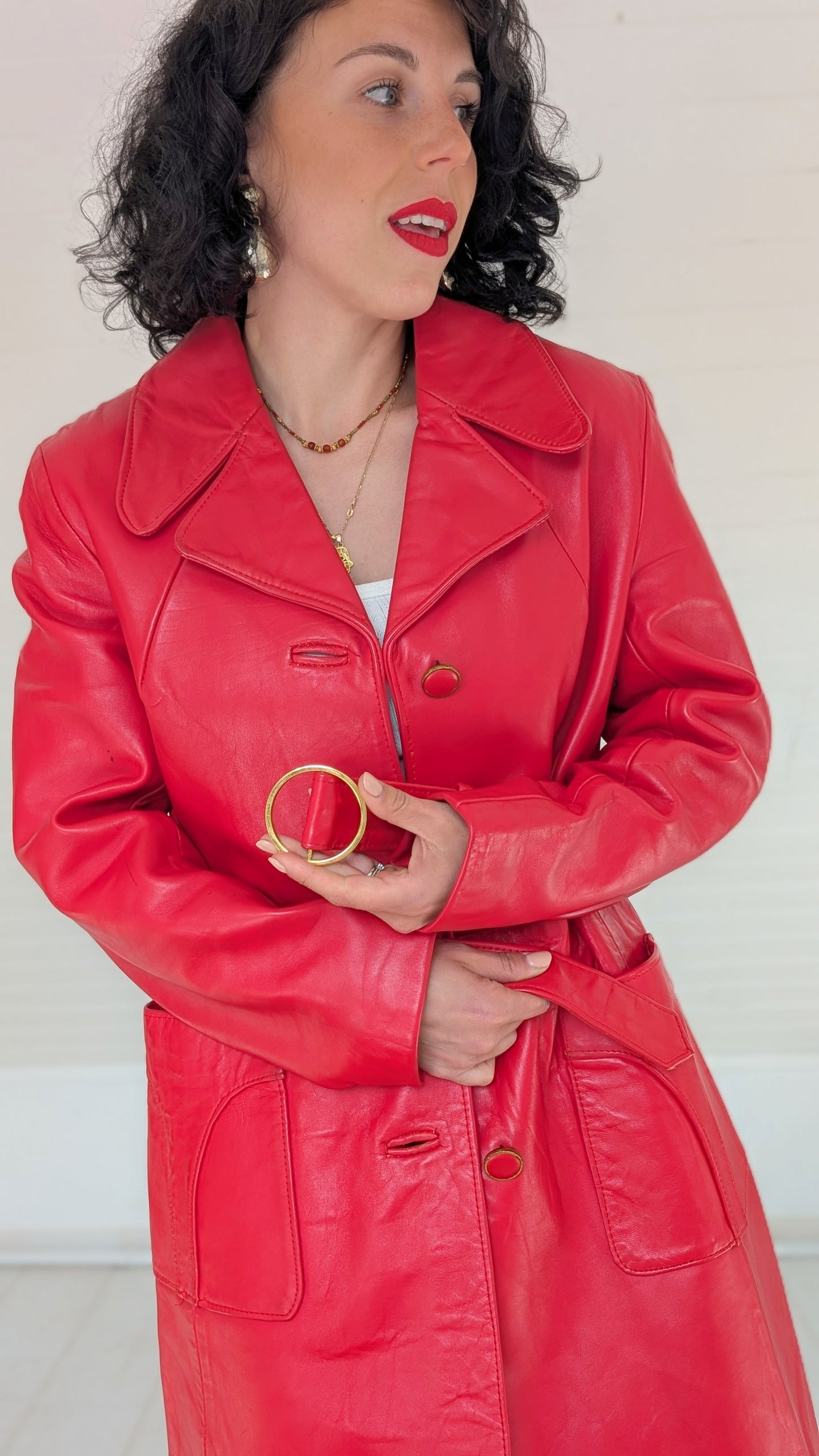 Trench cuir 1960 T38