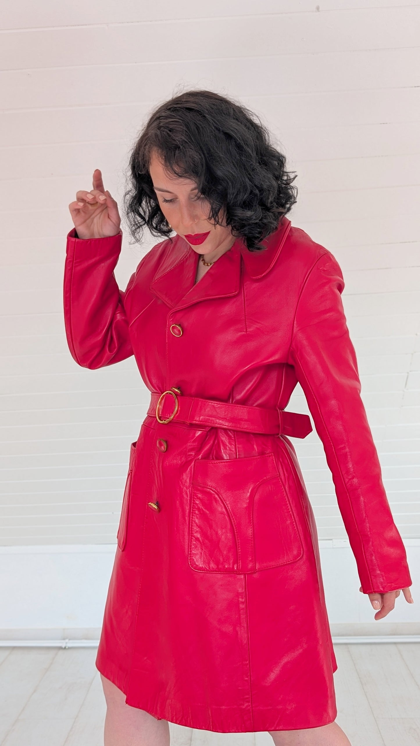 Trench cuir 1960 T38