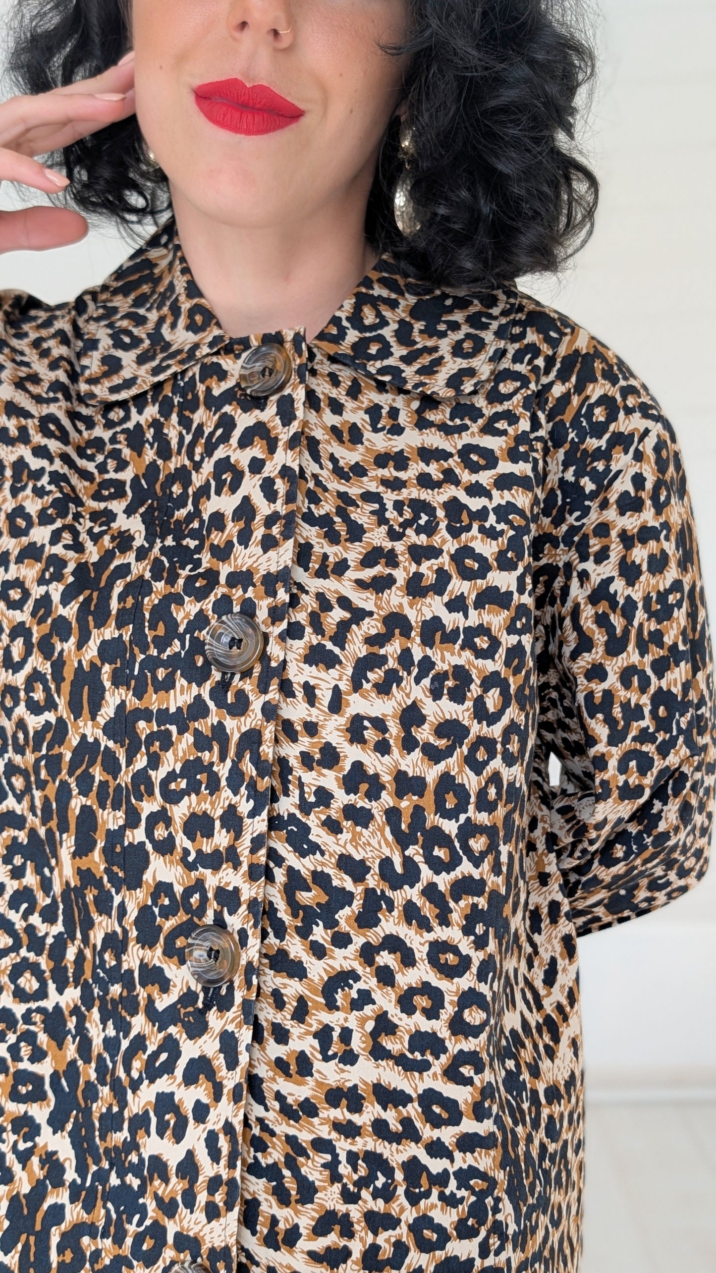 Trench coton léopard T40-42
