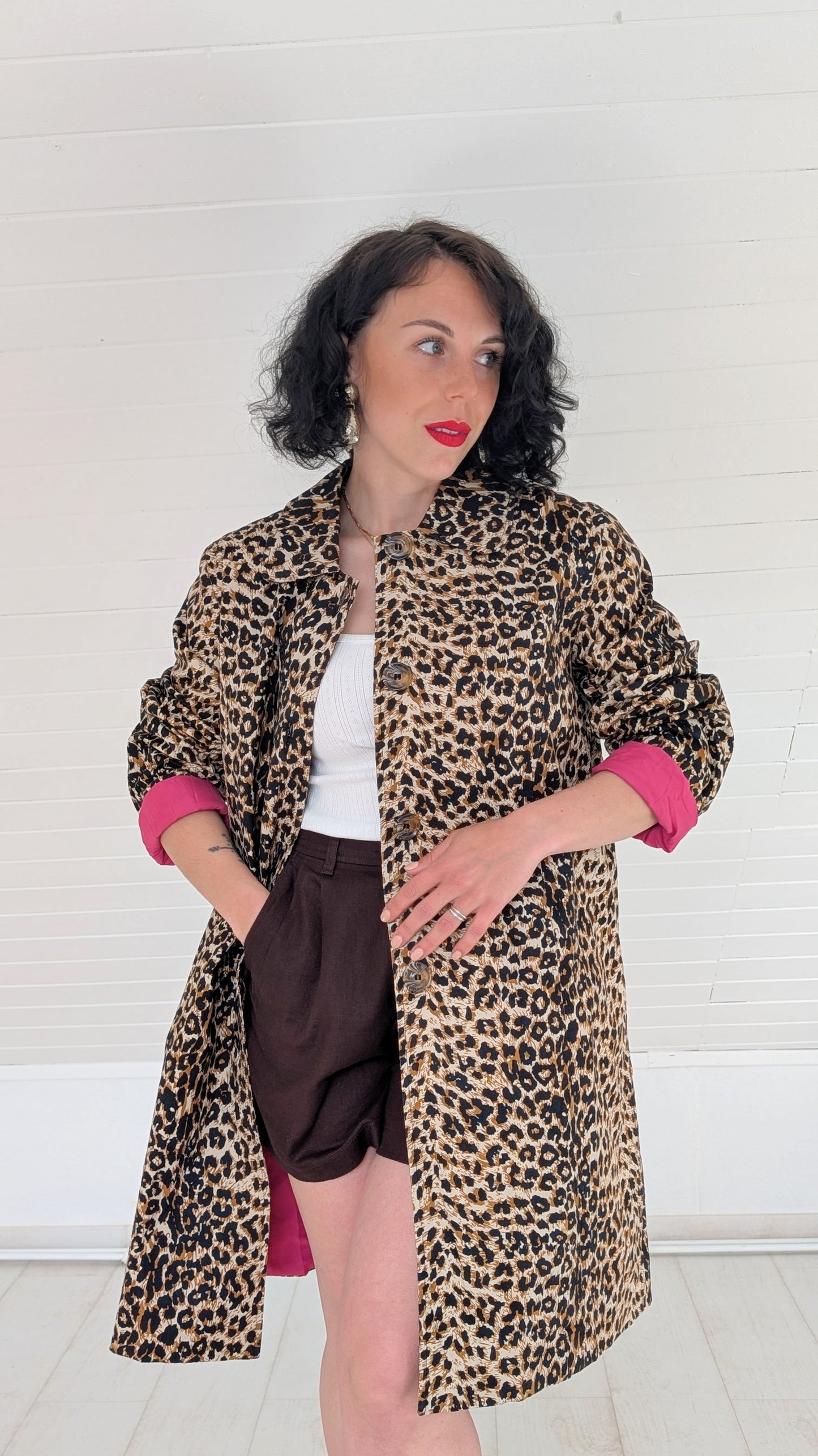 Trench coton léopard T40-42