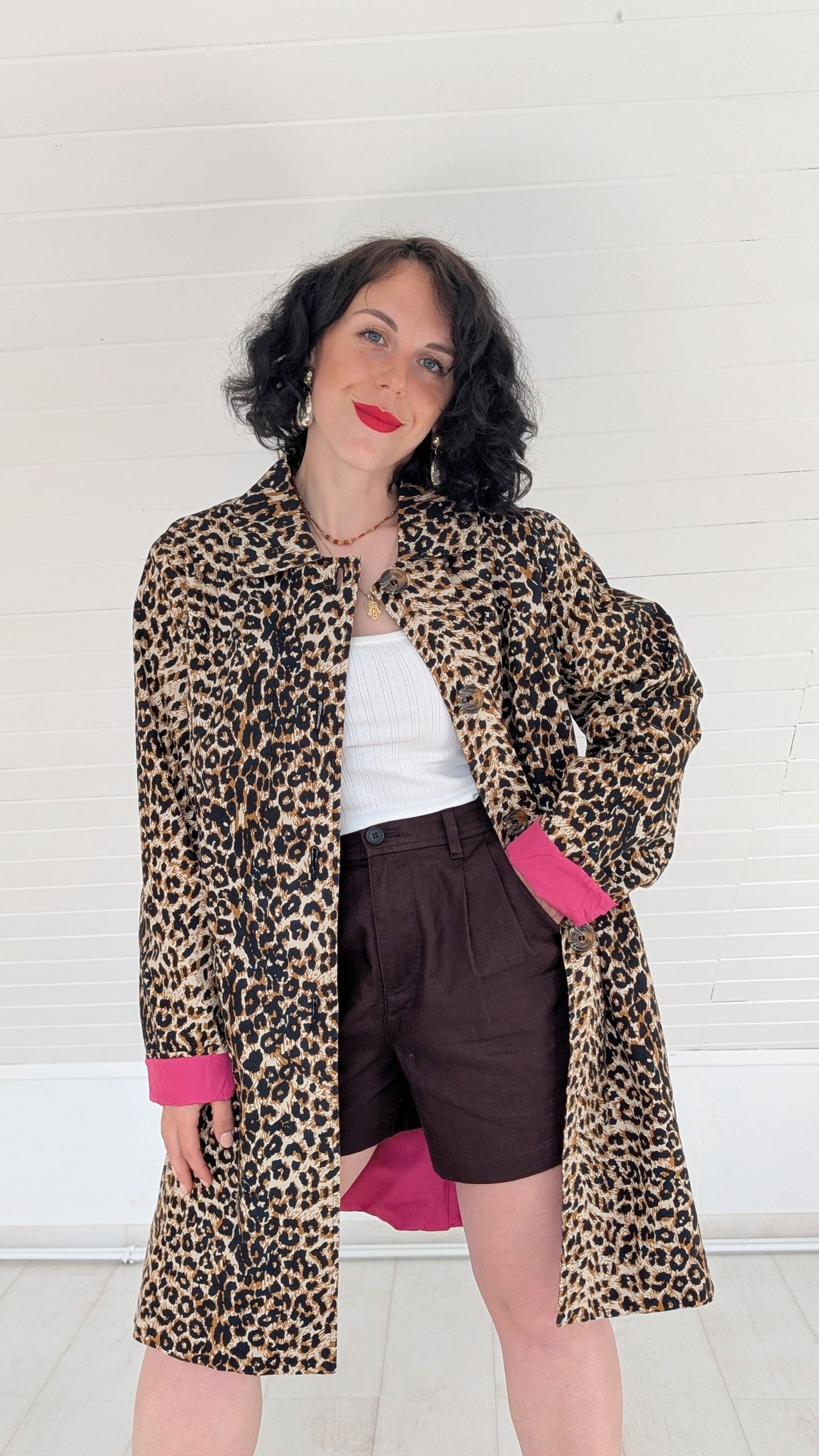 Trench coton léopard T40-42