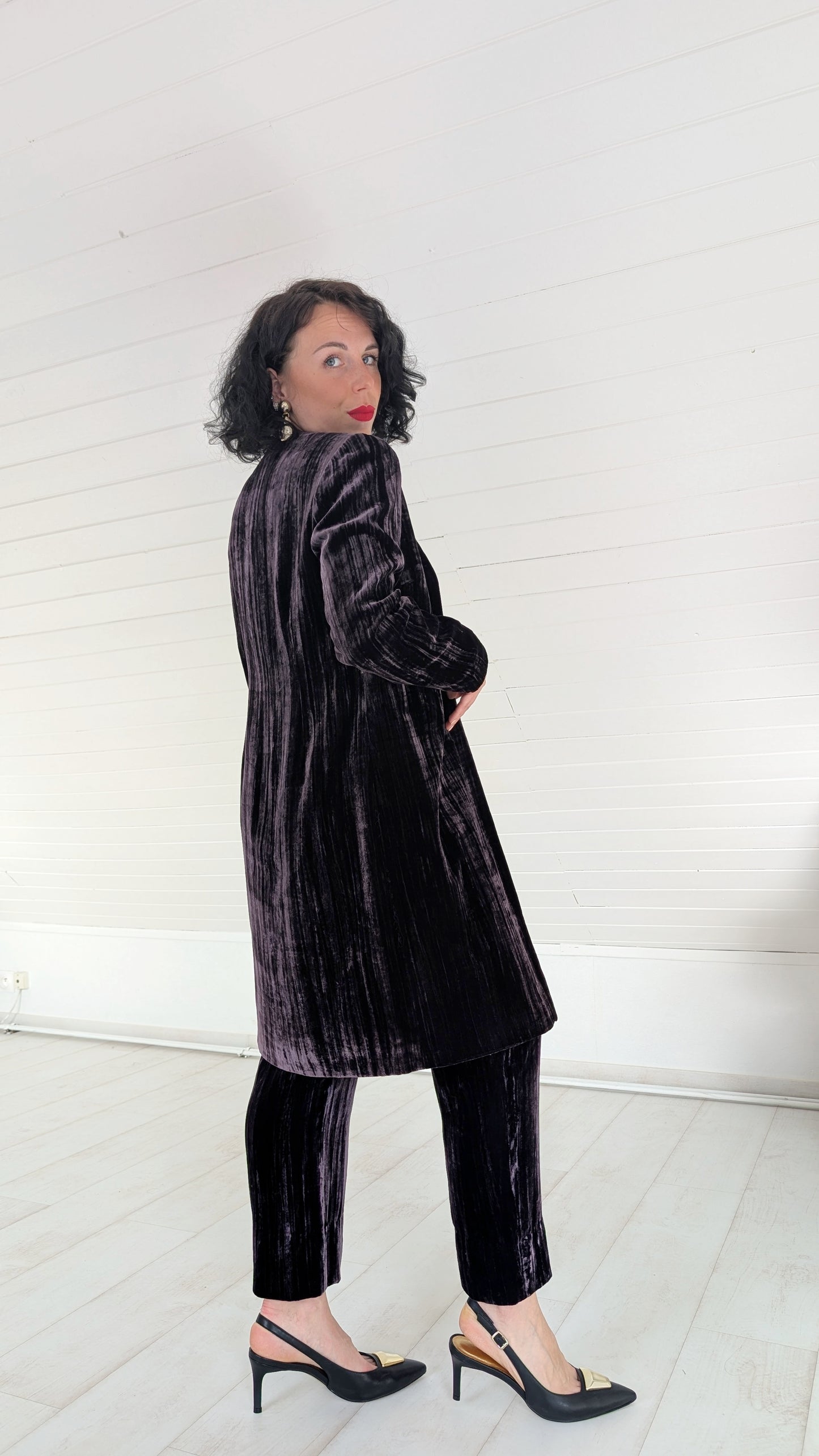 Ensemble viscose et soie 90s T34