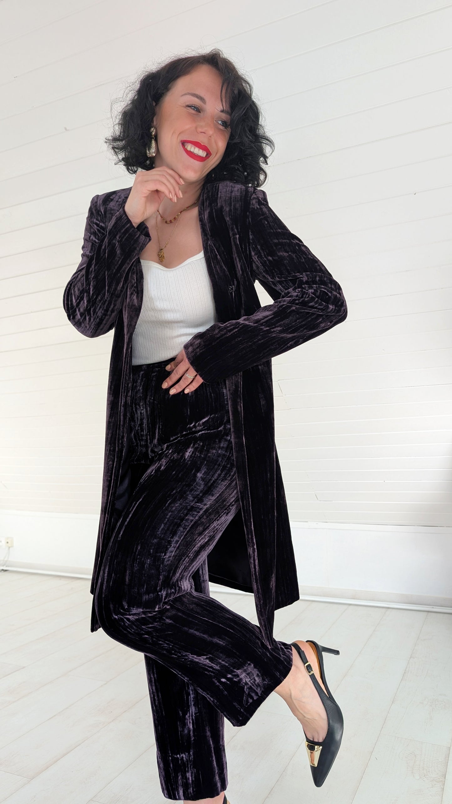 Ensemble viscose et soie 90s T34