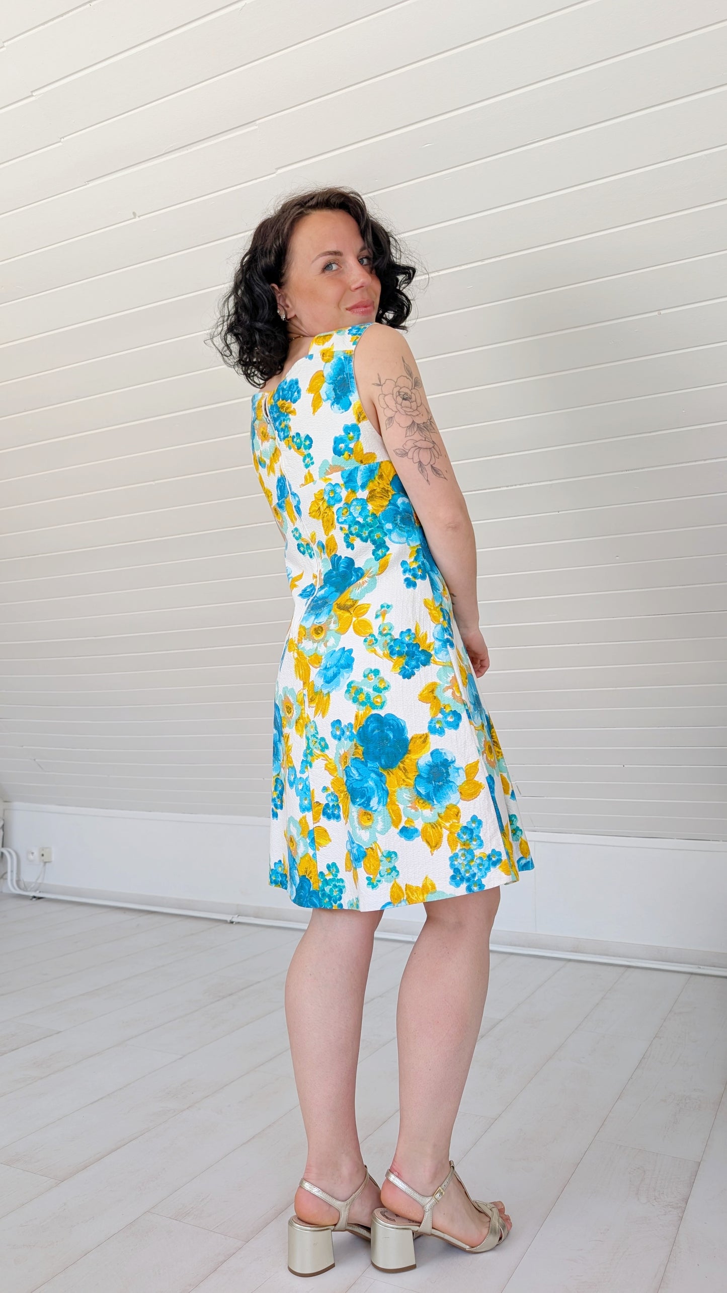 Robe 60s coton faite main T36-38