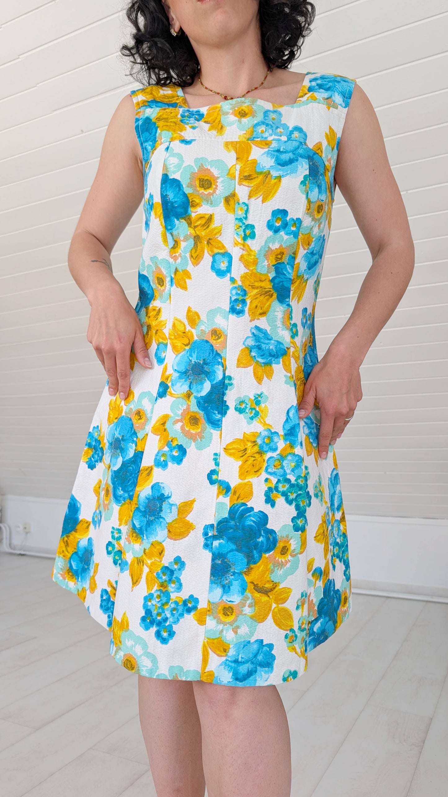 Robe 60s coton faite main T36-38