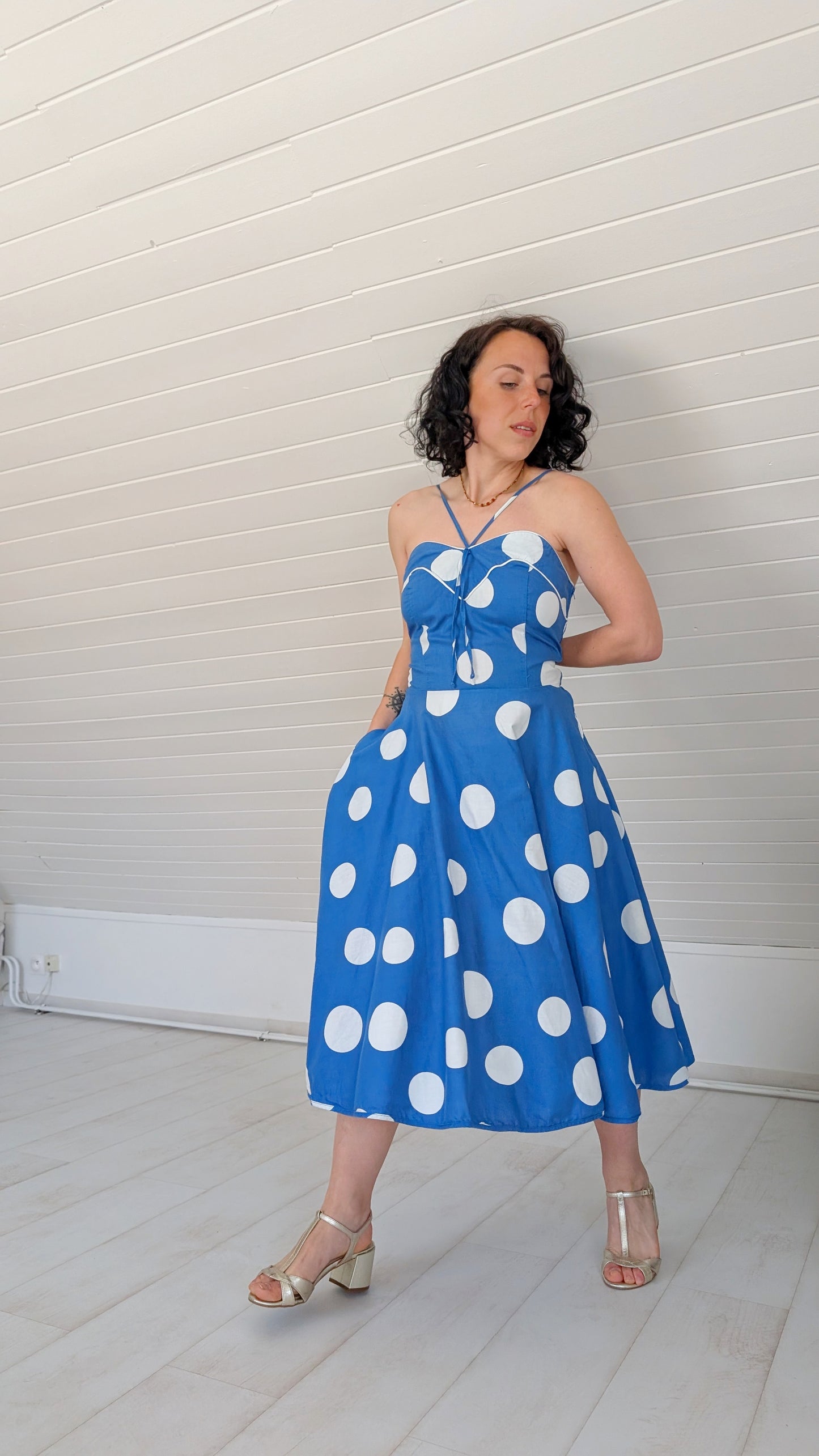 Robe 80s coton T40