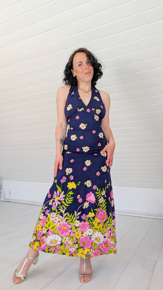 Rare robe 70s en coton T34