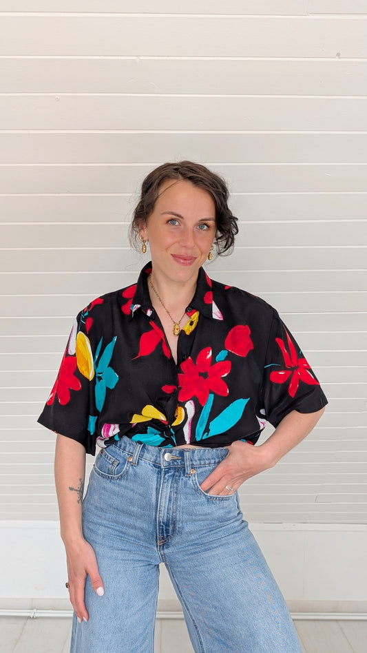 Blouse ample viscose 90s T40-42