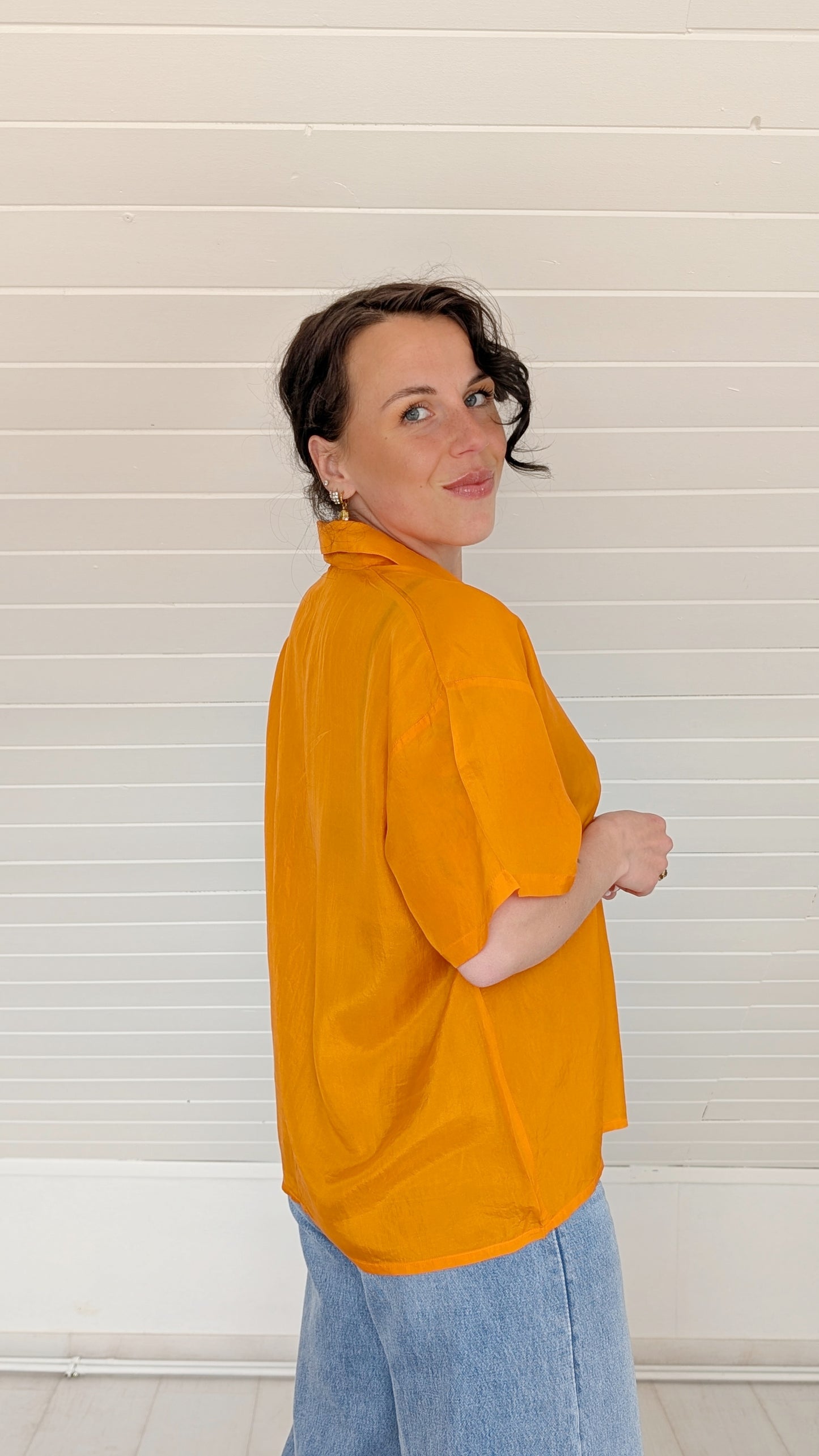 Blouse soie 80s T40-42
