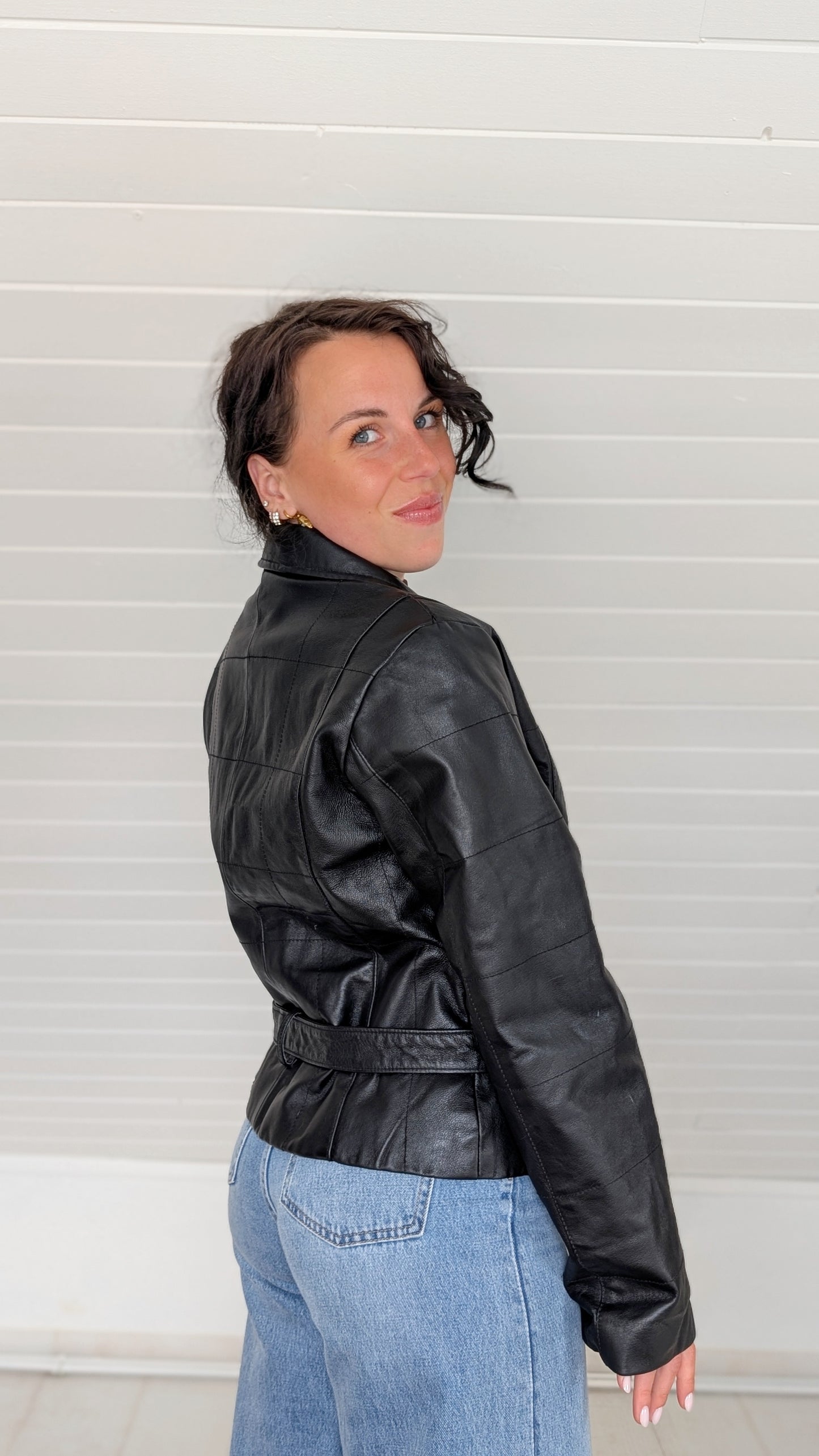 Veste cuir italien T38