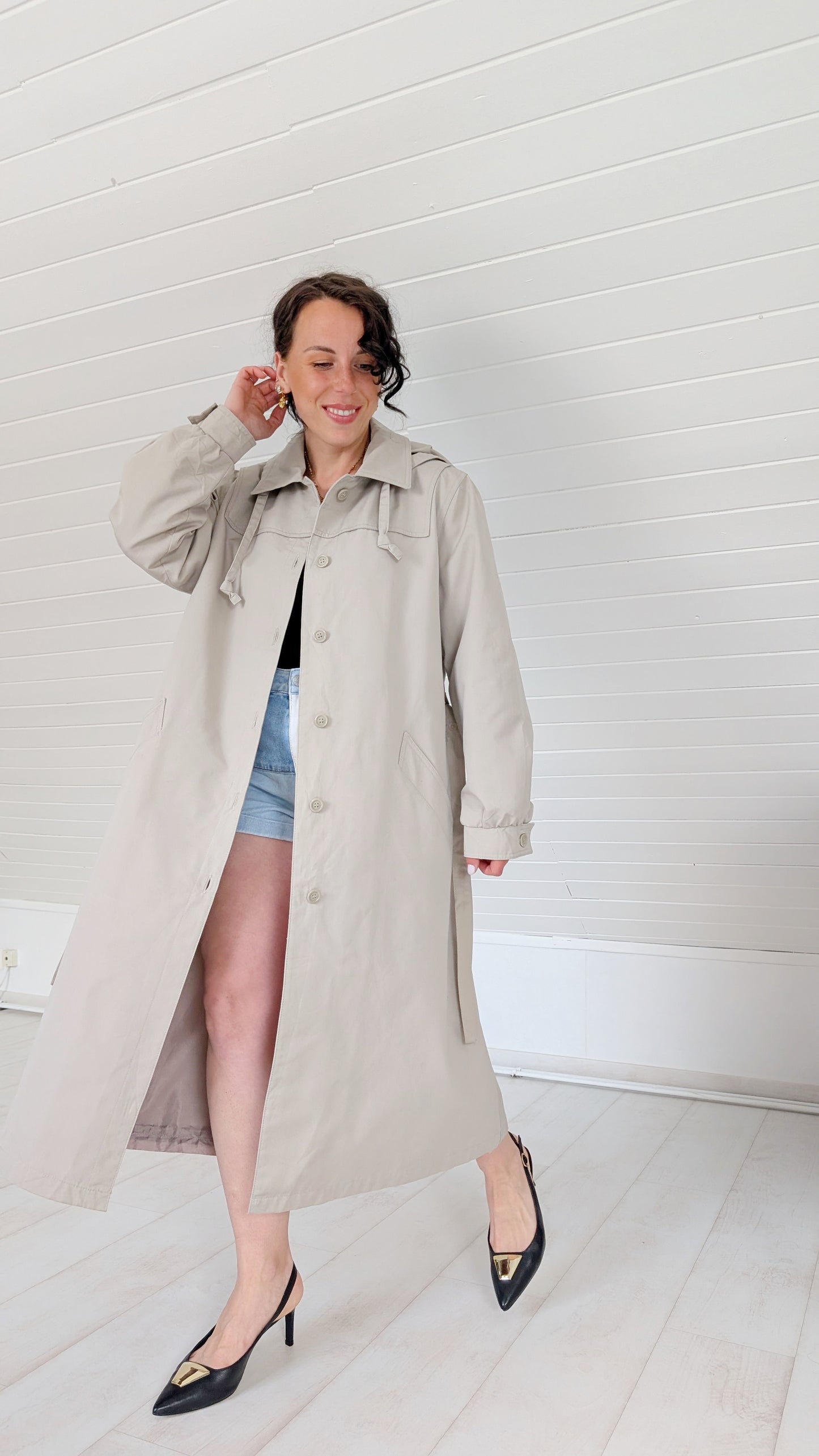 Trench à capuche 80s T38-40-42