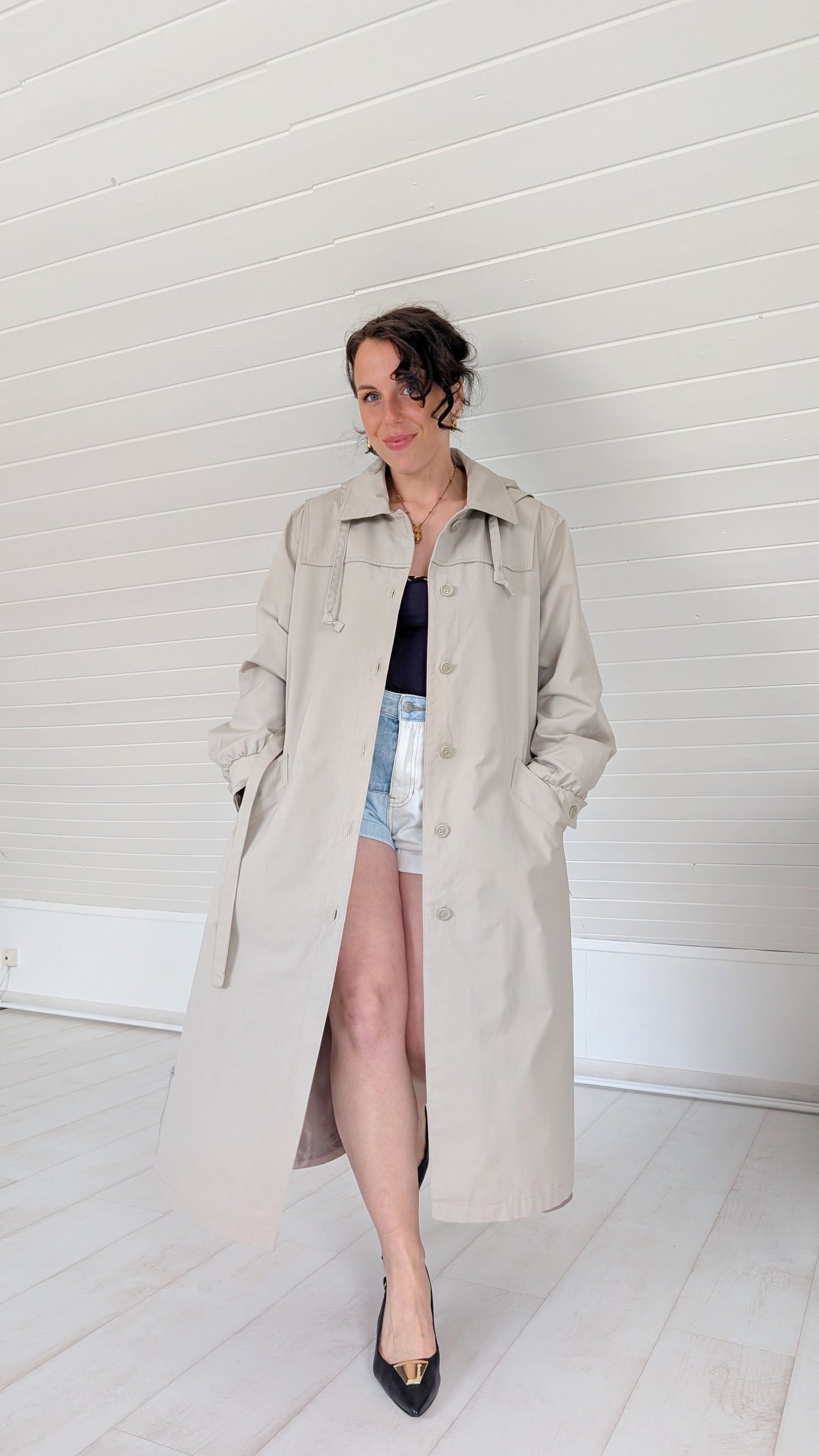 Trench à capuche 80s T38-40-42