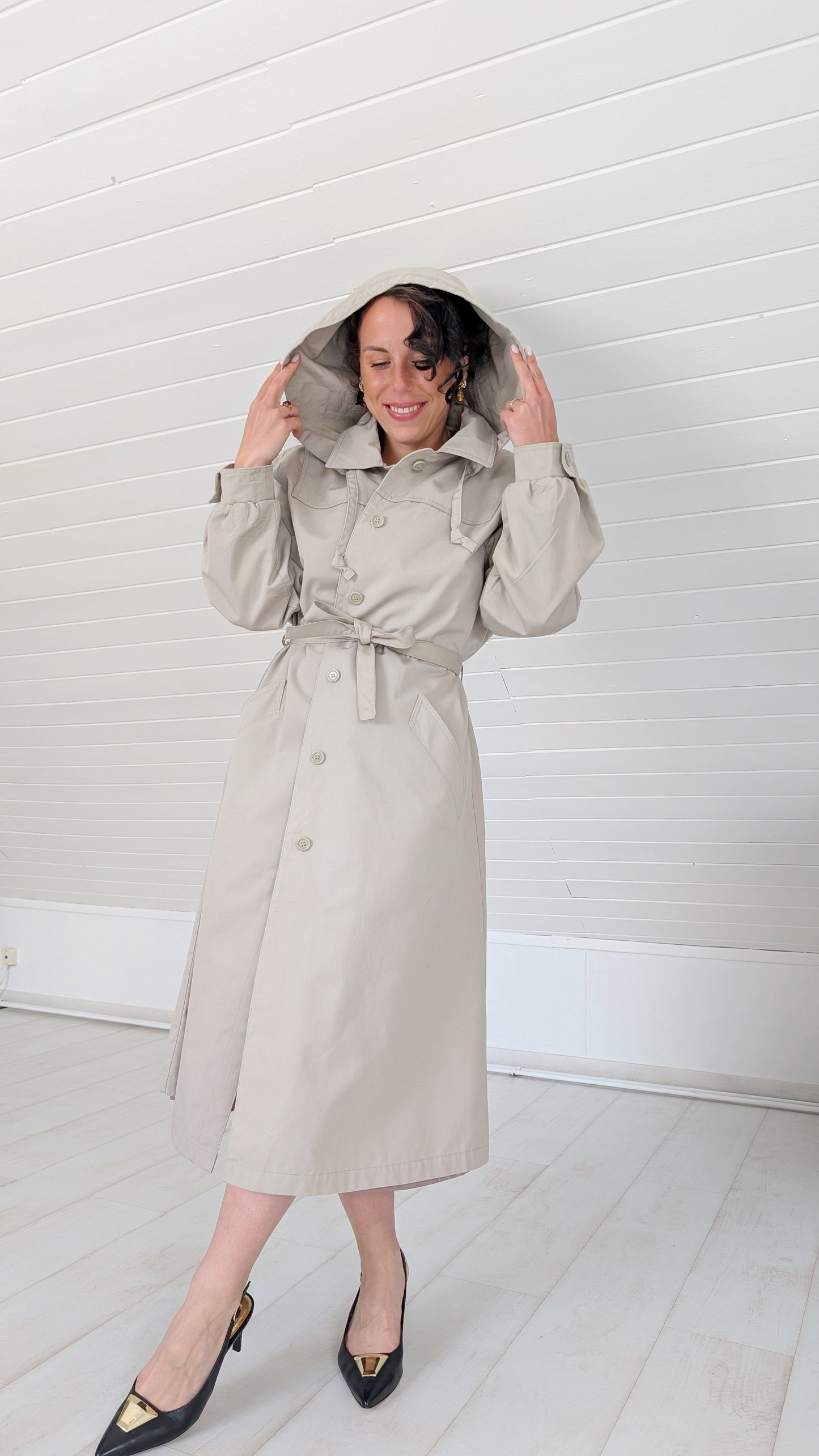 Trench à capuche 80s T38-40-42