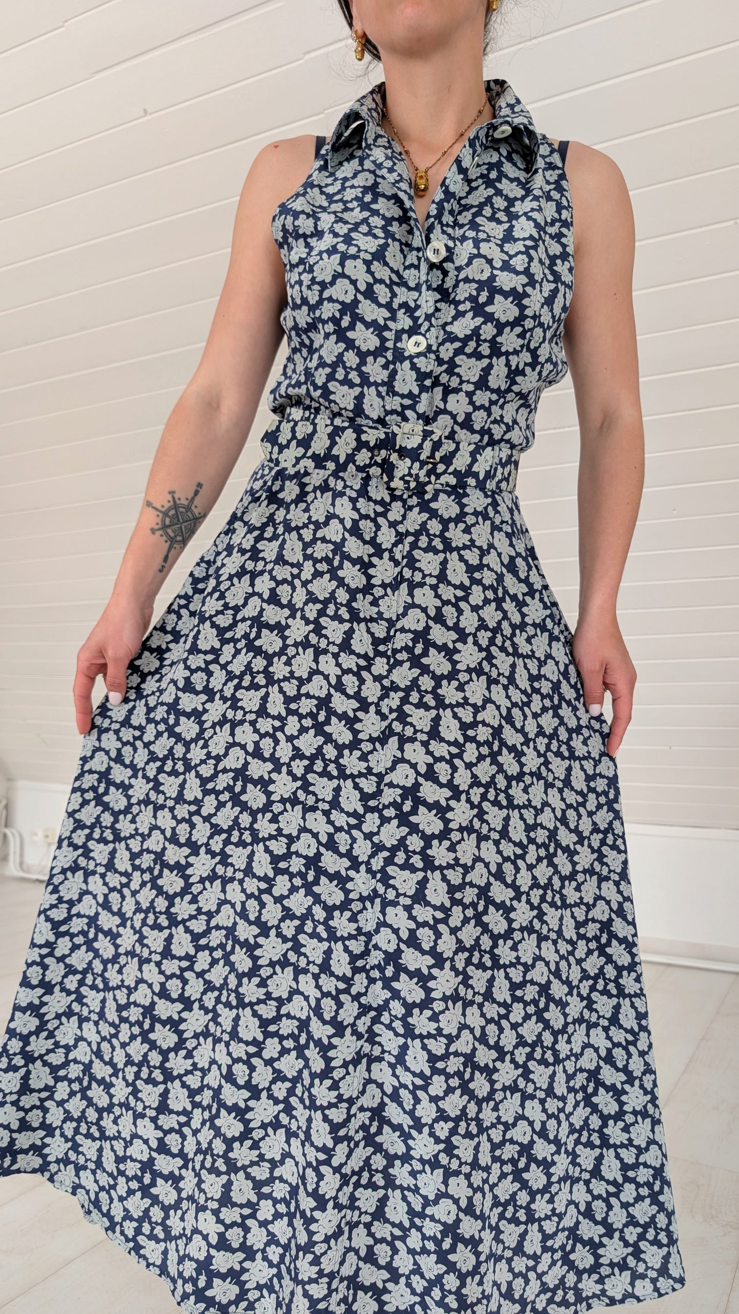 Robe 1980 pure soie T36