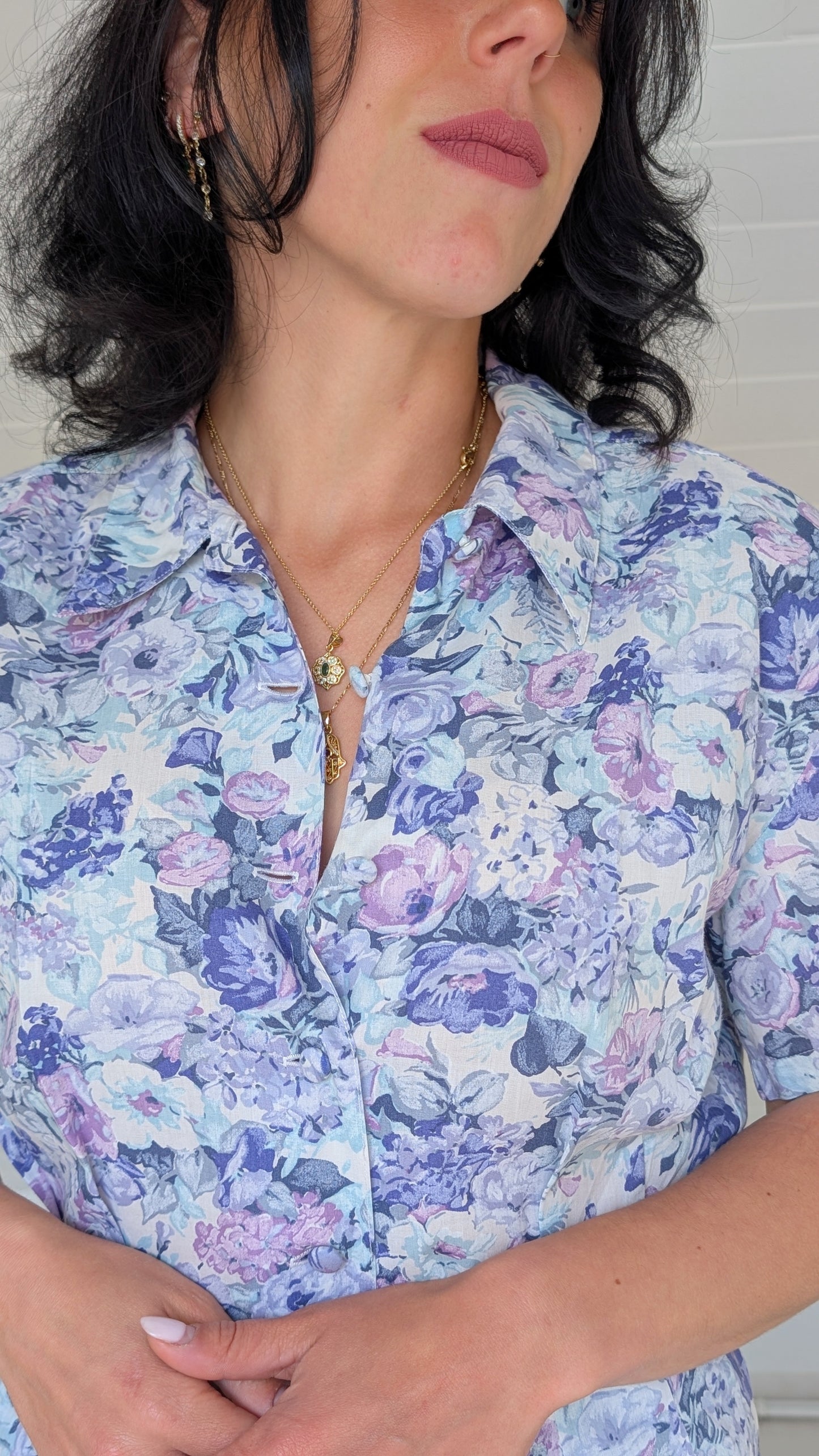 Blouse coton 80s T40