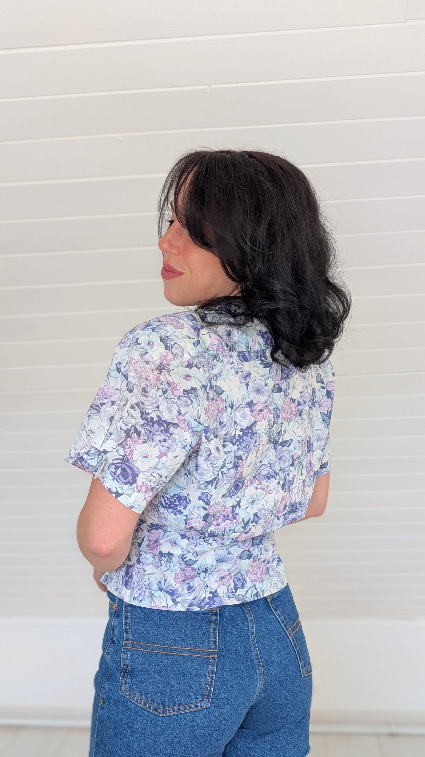 Blouse coton 80s T40