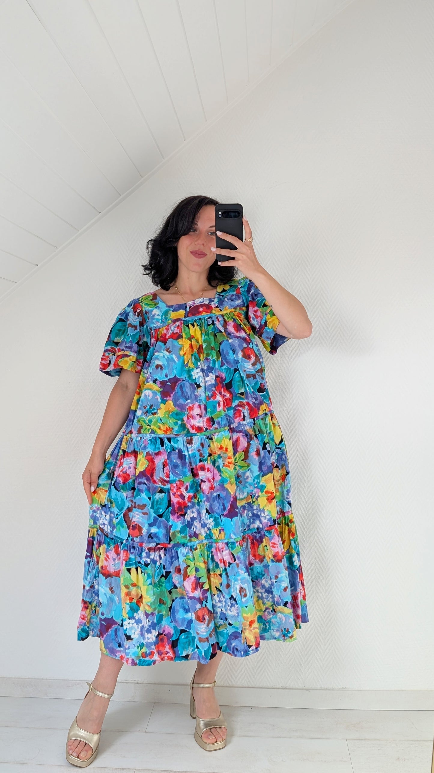 Robe coton ample babydoll