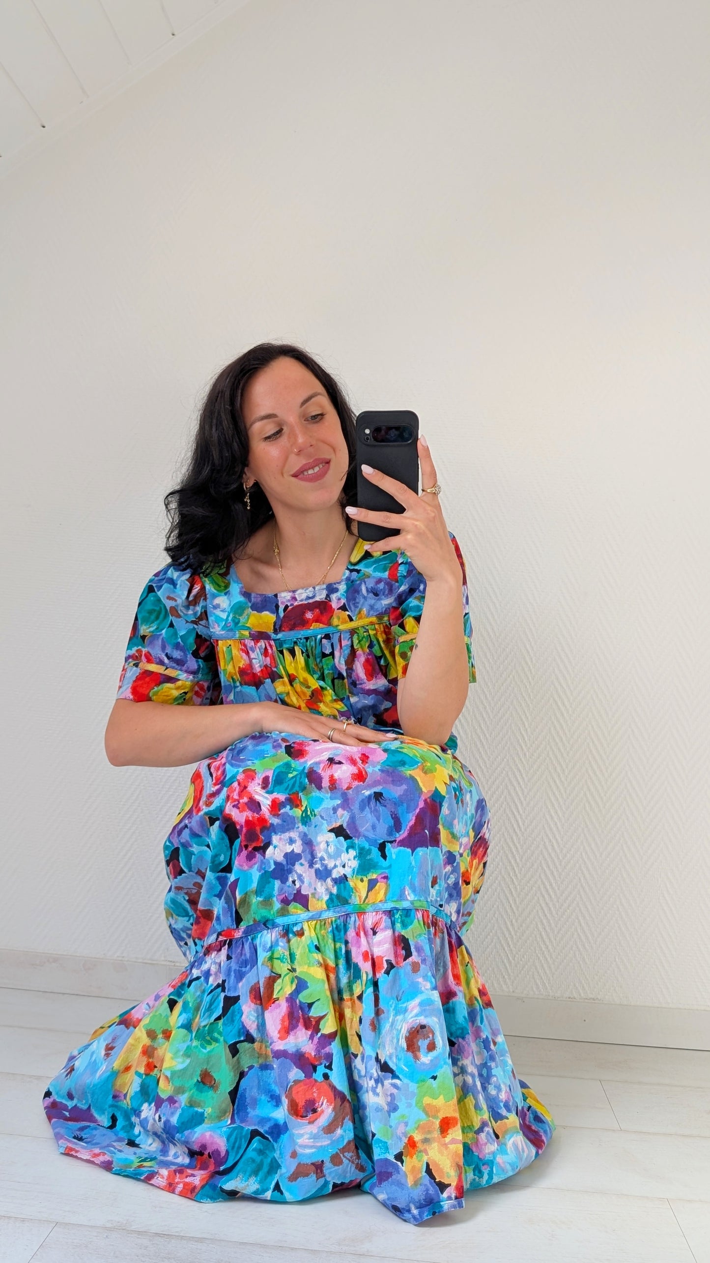 Robe coton ample babydoll