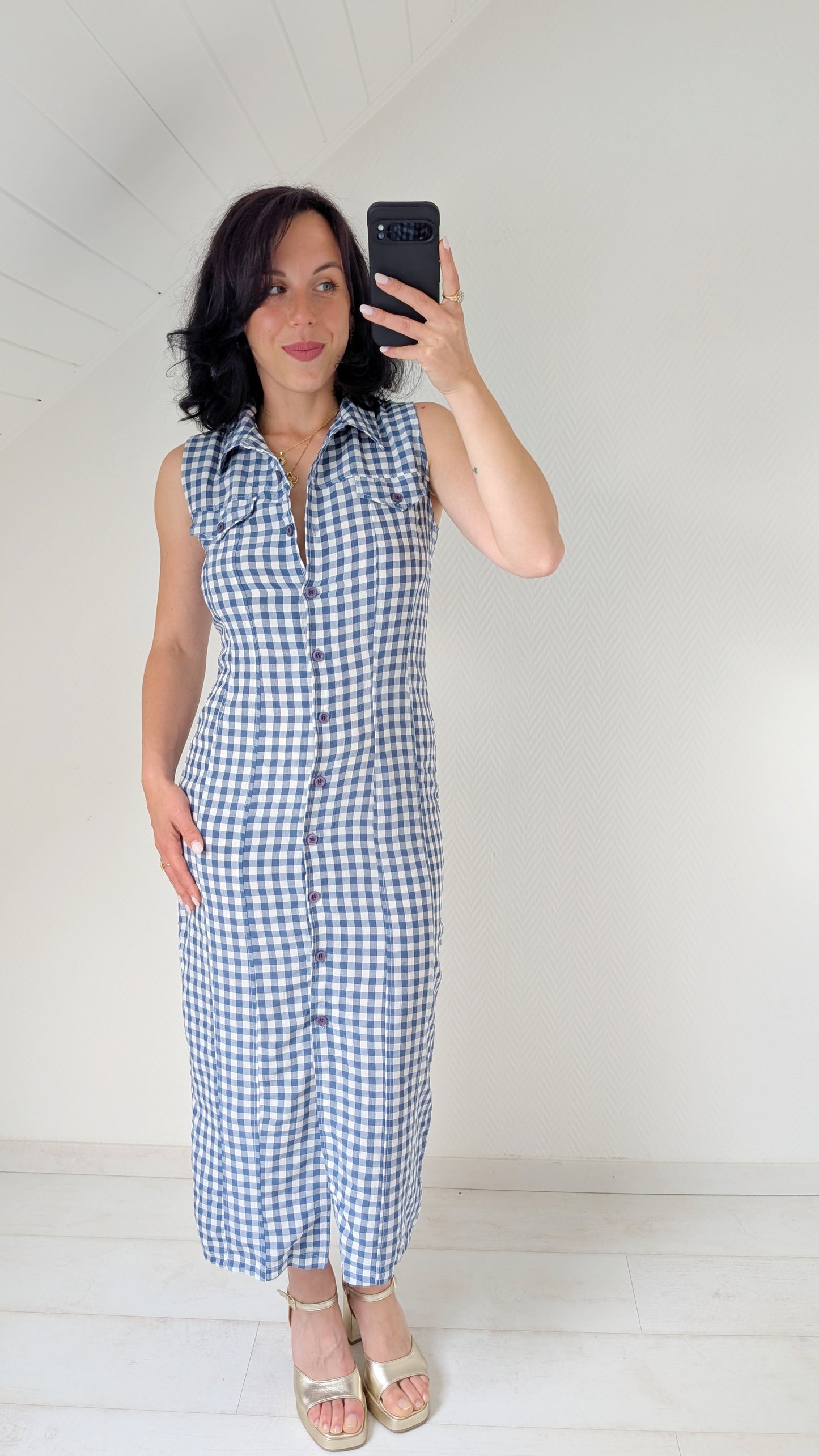 Robe maxi coton et viscose T36
