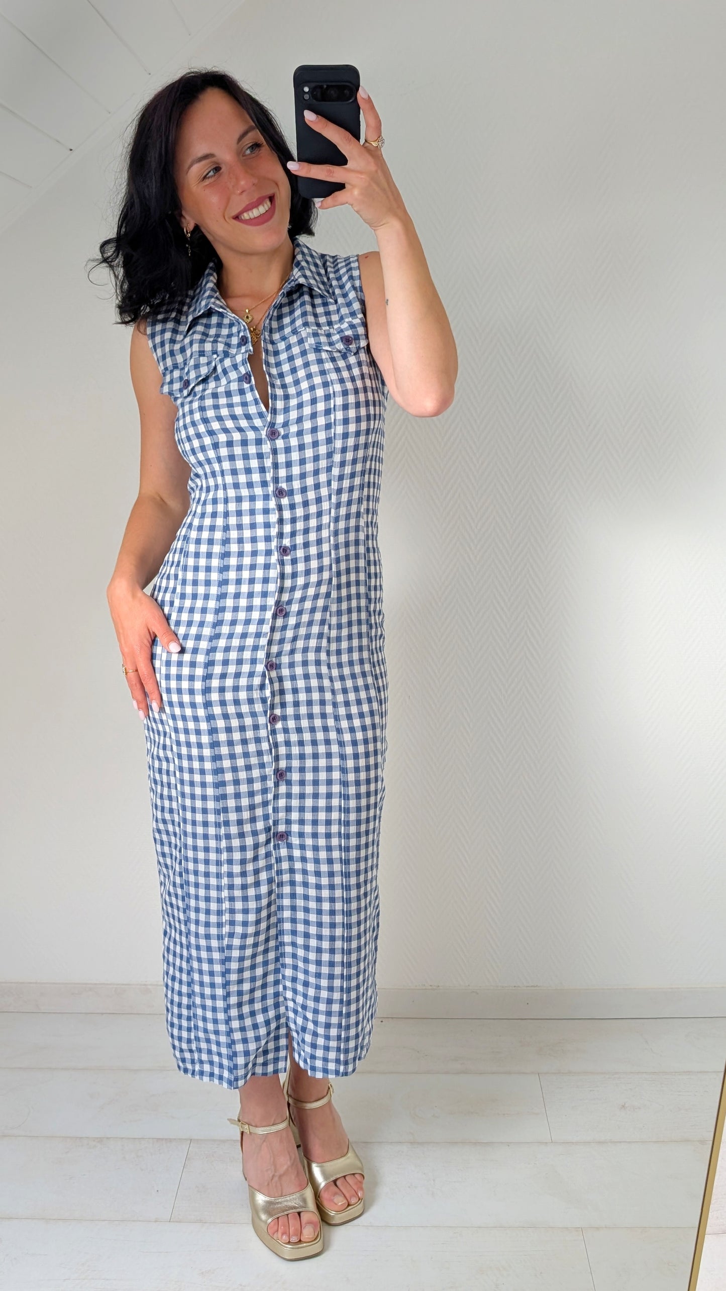 Robe maxi coton et viscose T36