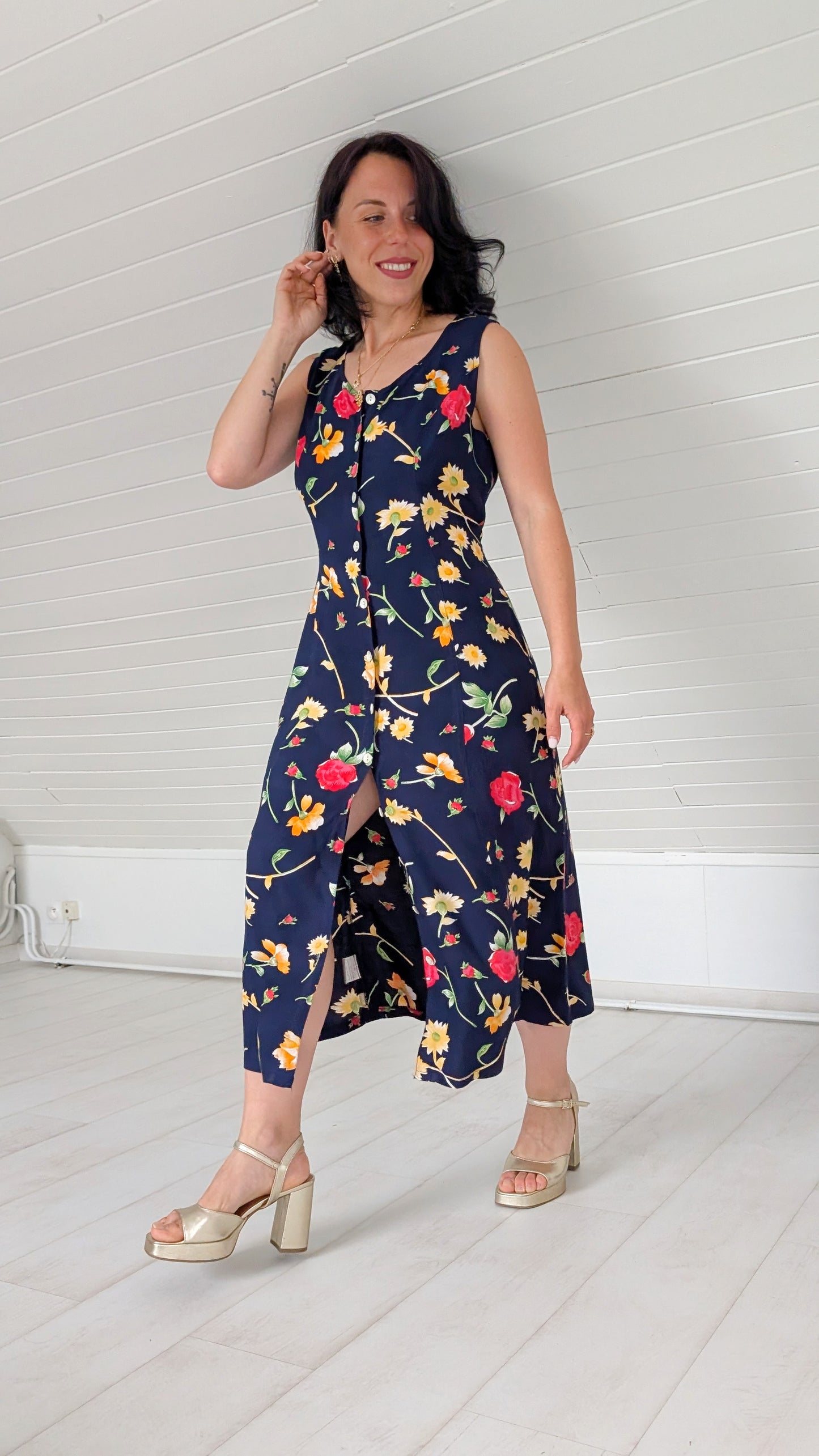 Robe 90s viscose T40-42