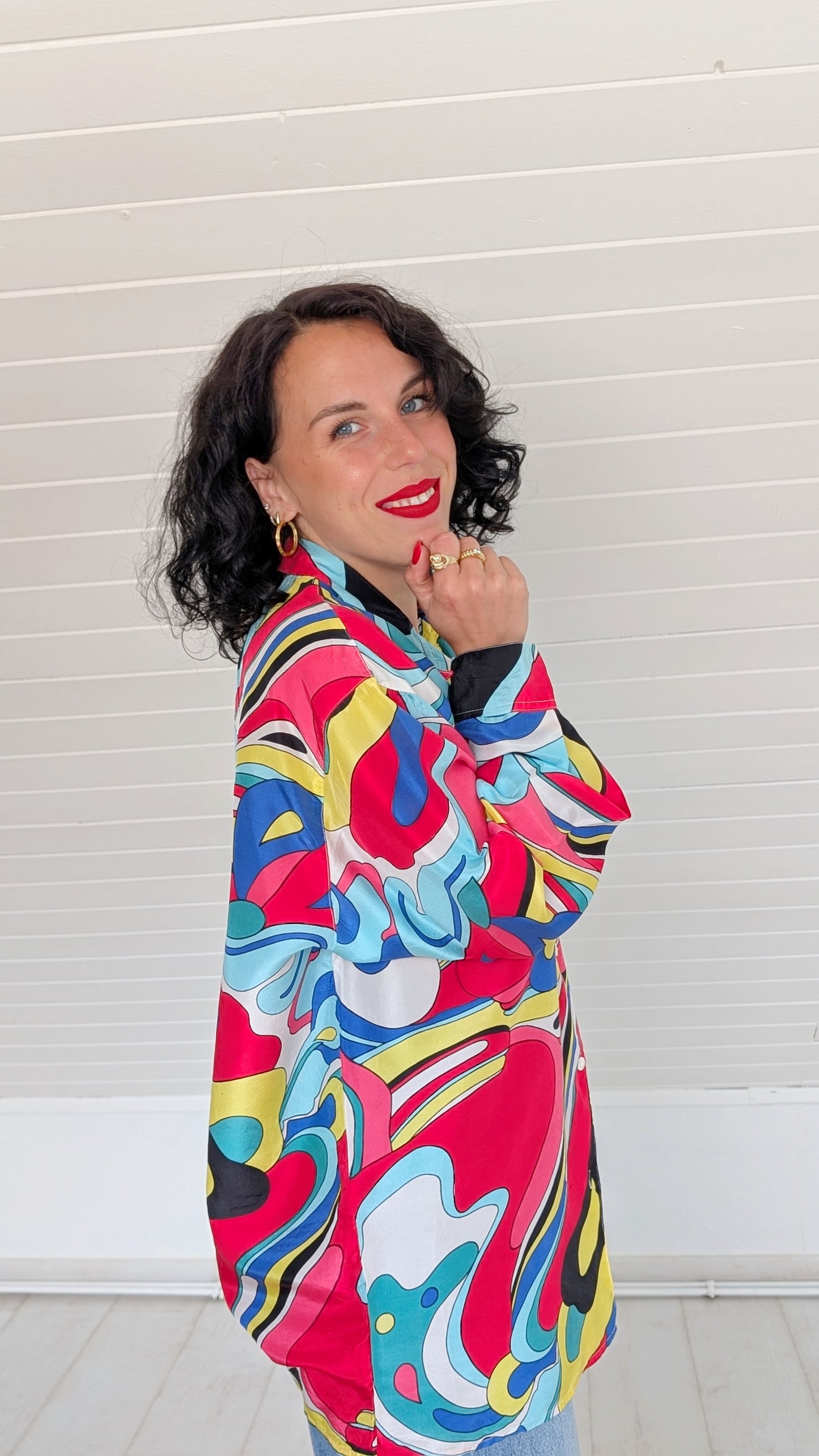 Blouse soie 80s du 34 au 44