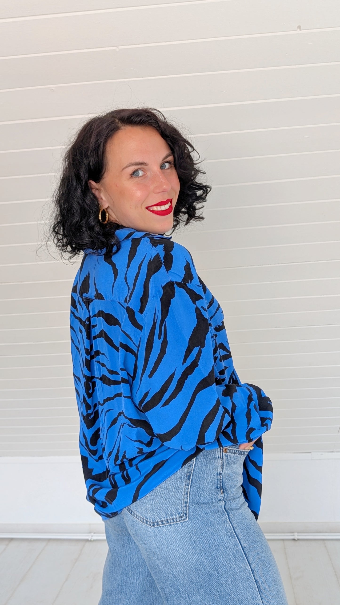 Blouse soie 80s du 34 au 44