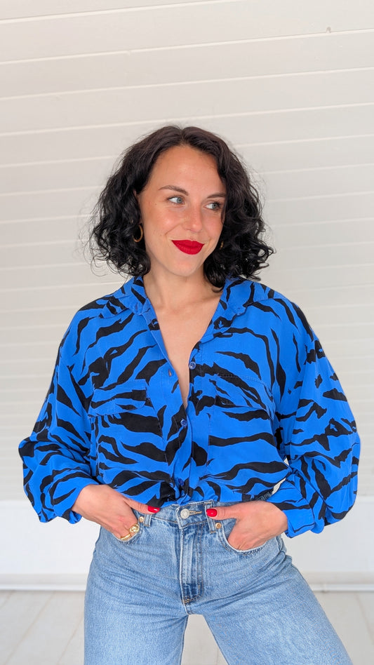 Blouse soie 80s du 34 au 44