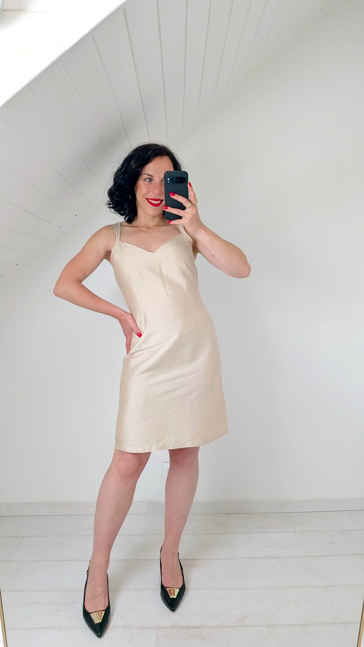 Robe soie 90s T36-38