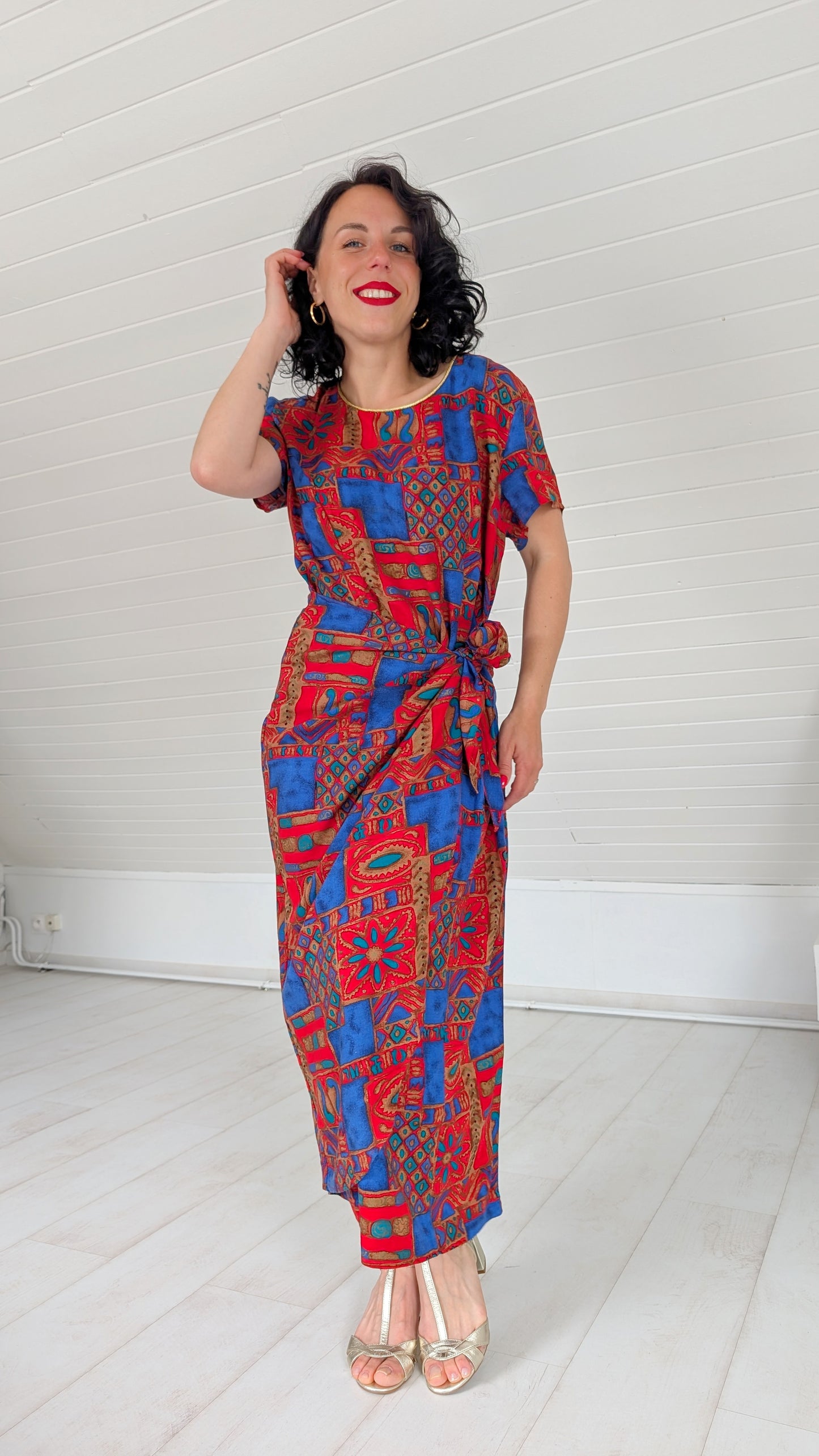 Robe 80s viscose T42