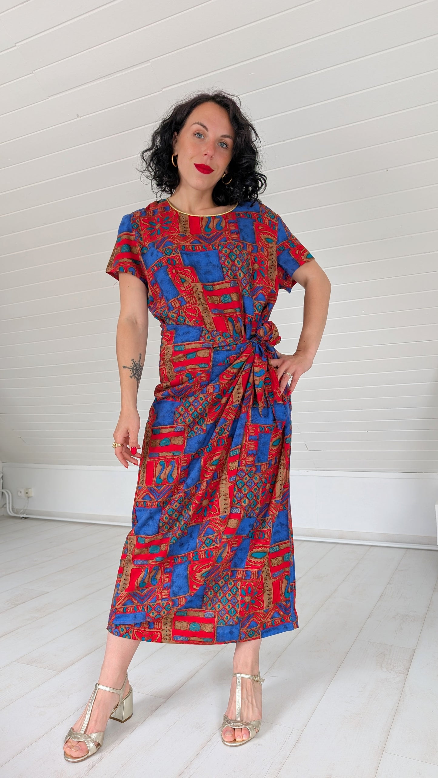Robe 80s viscose T42