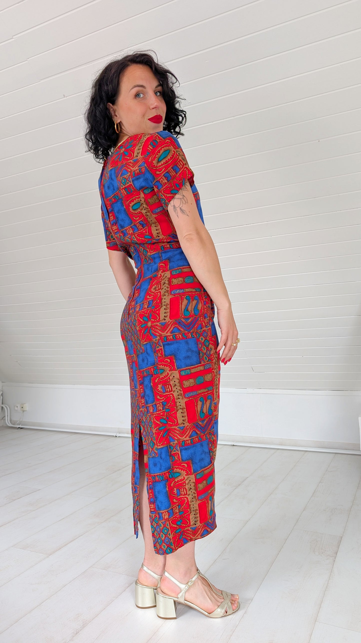Robe 80s viscose T42