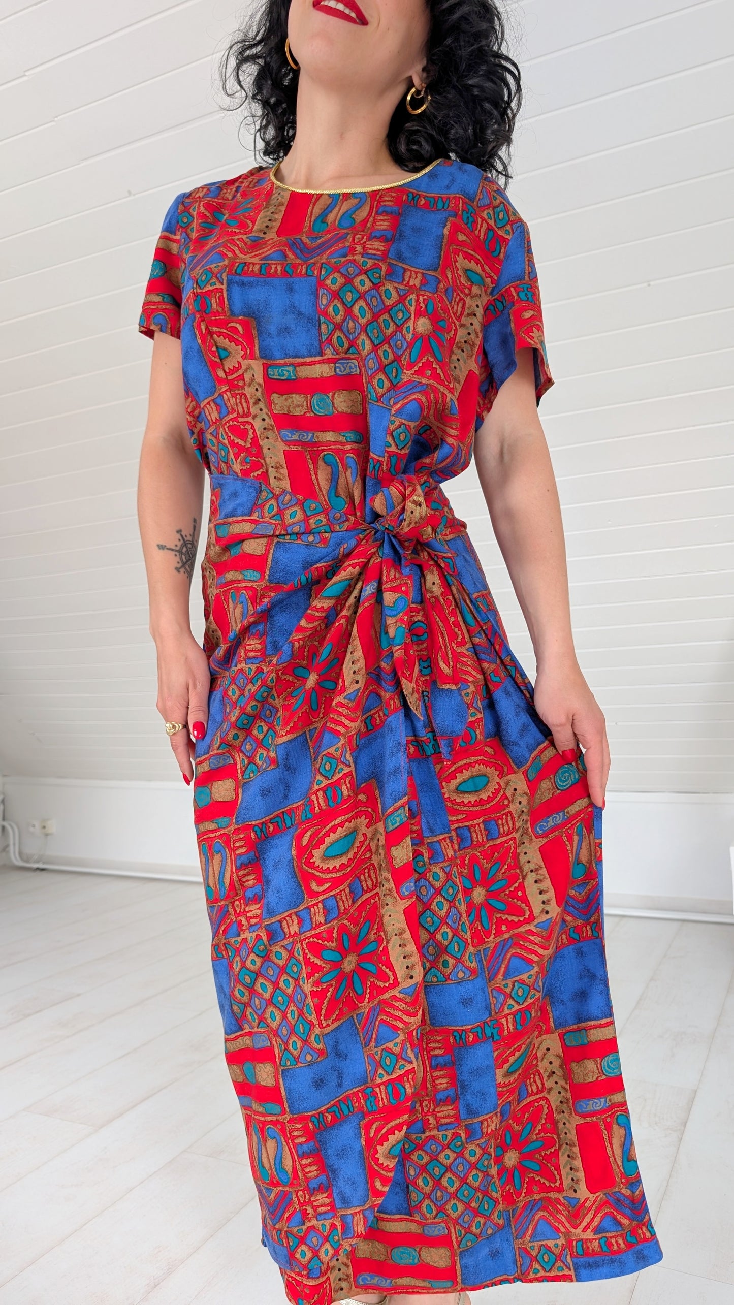 Robe 80s viscose T42