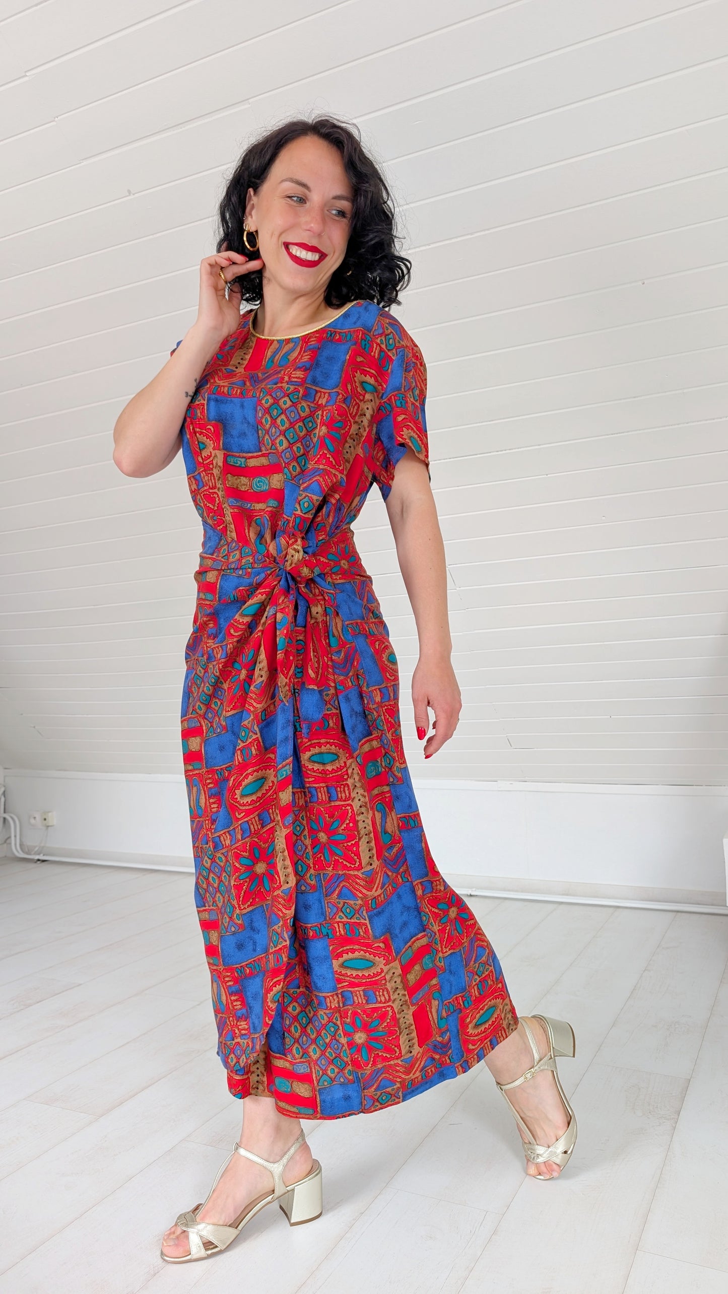 Robe 80s viscose T42