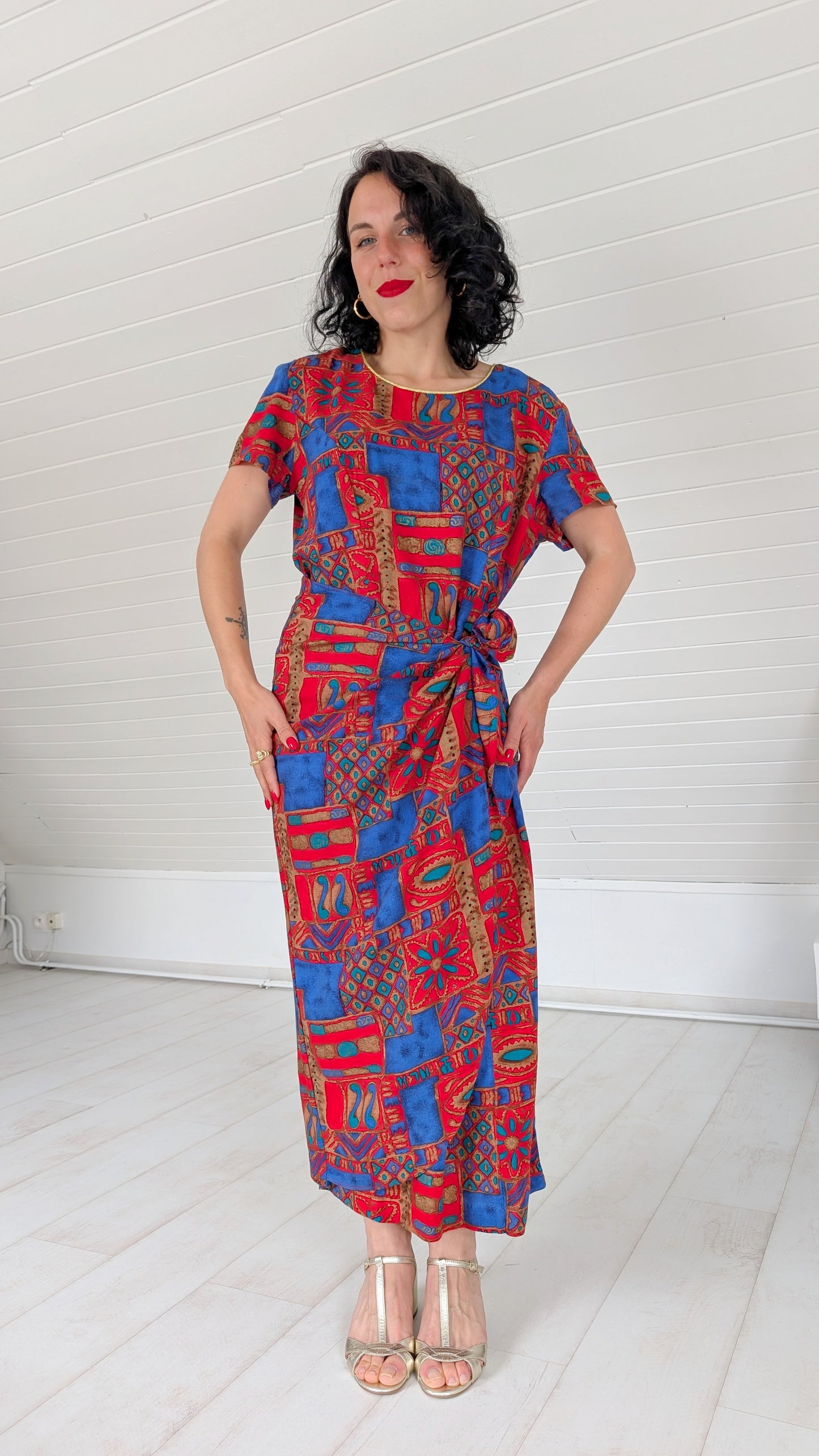 Robe 80s viscose T42