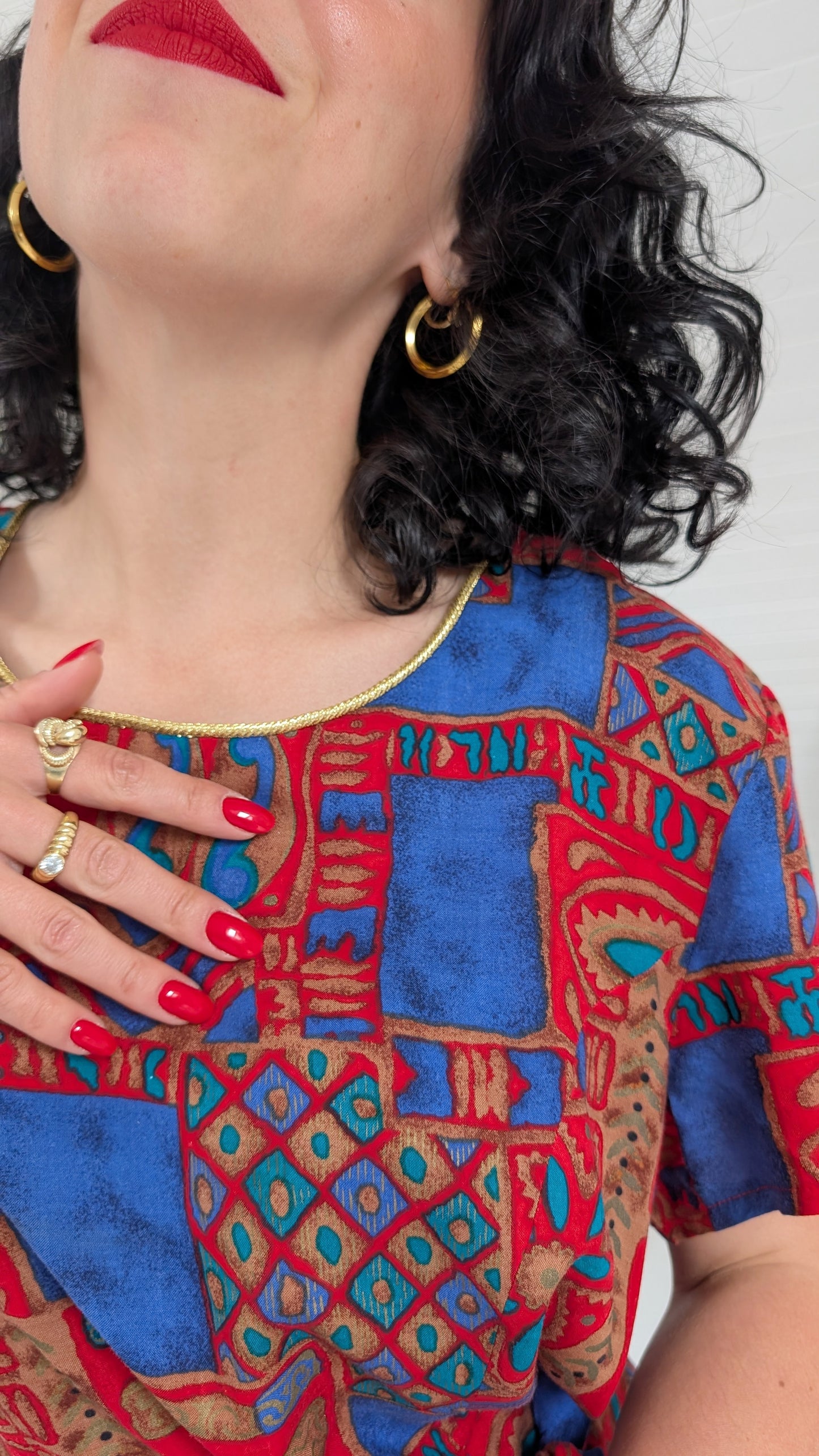Robe 80s viscose T42