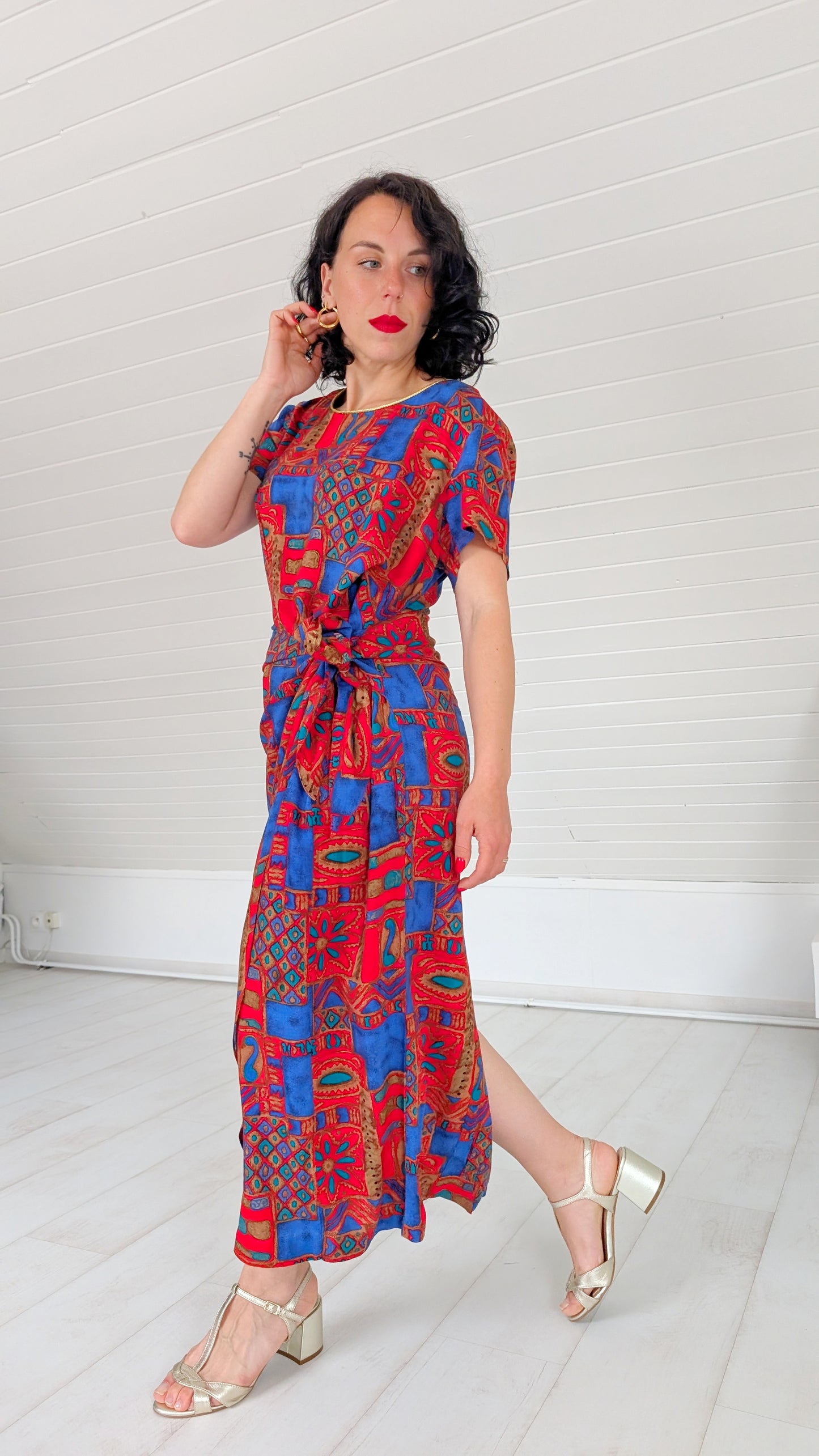 Robe 80s viscose T42