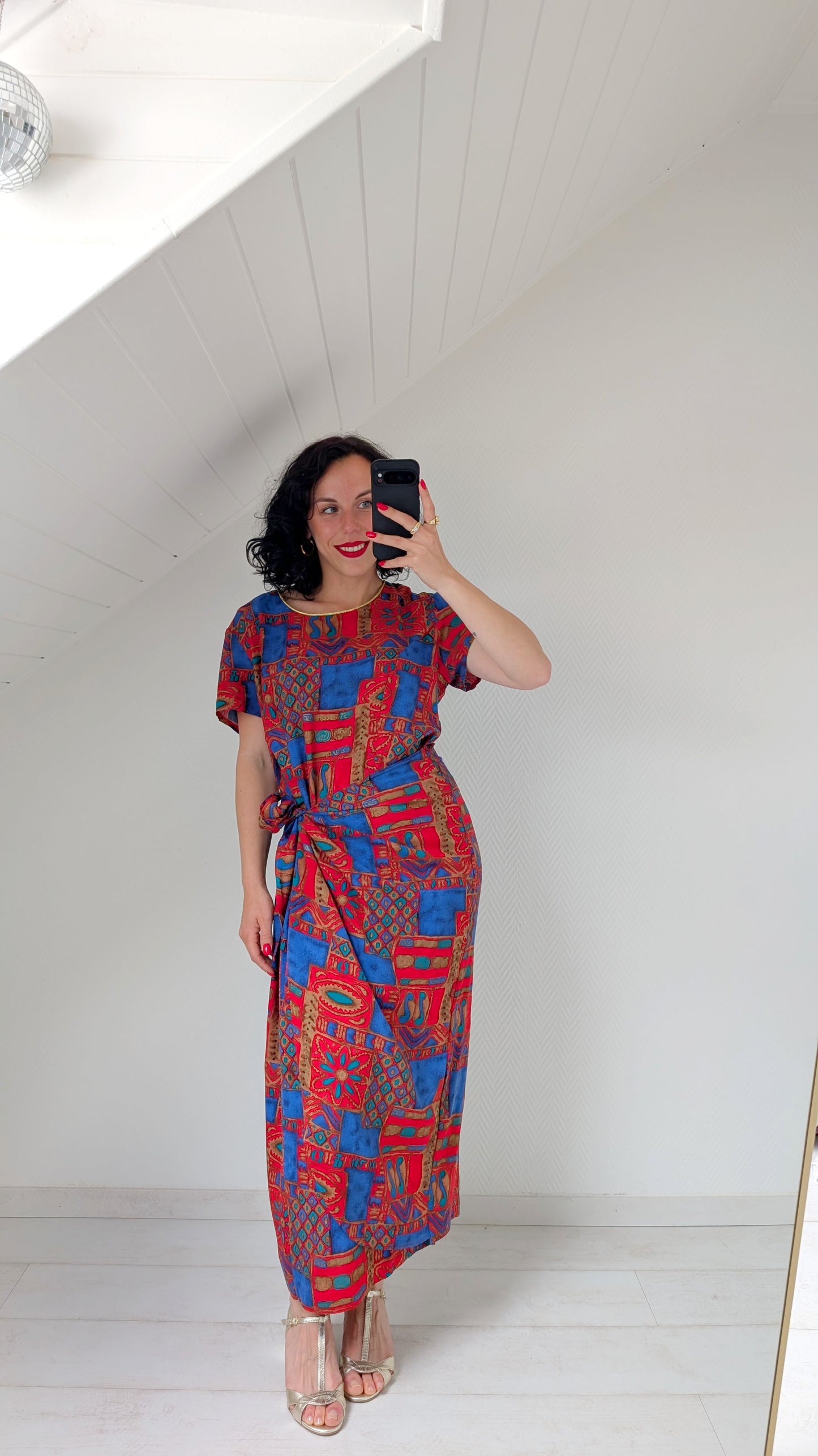Robe 80s viscose T42
