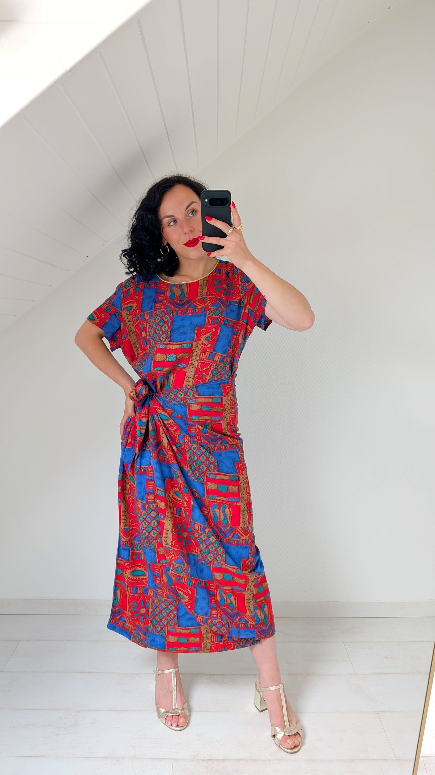 Robe 80s viscose T42