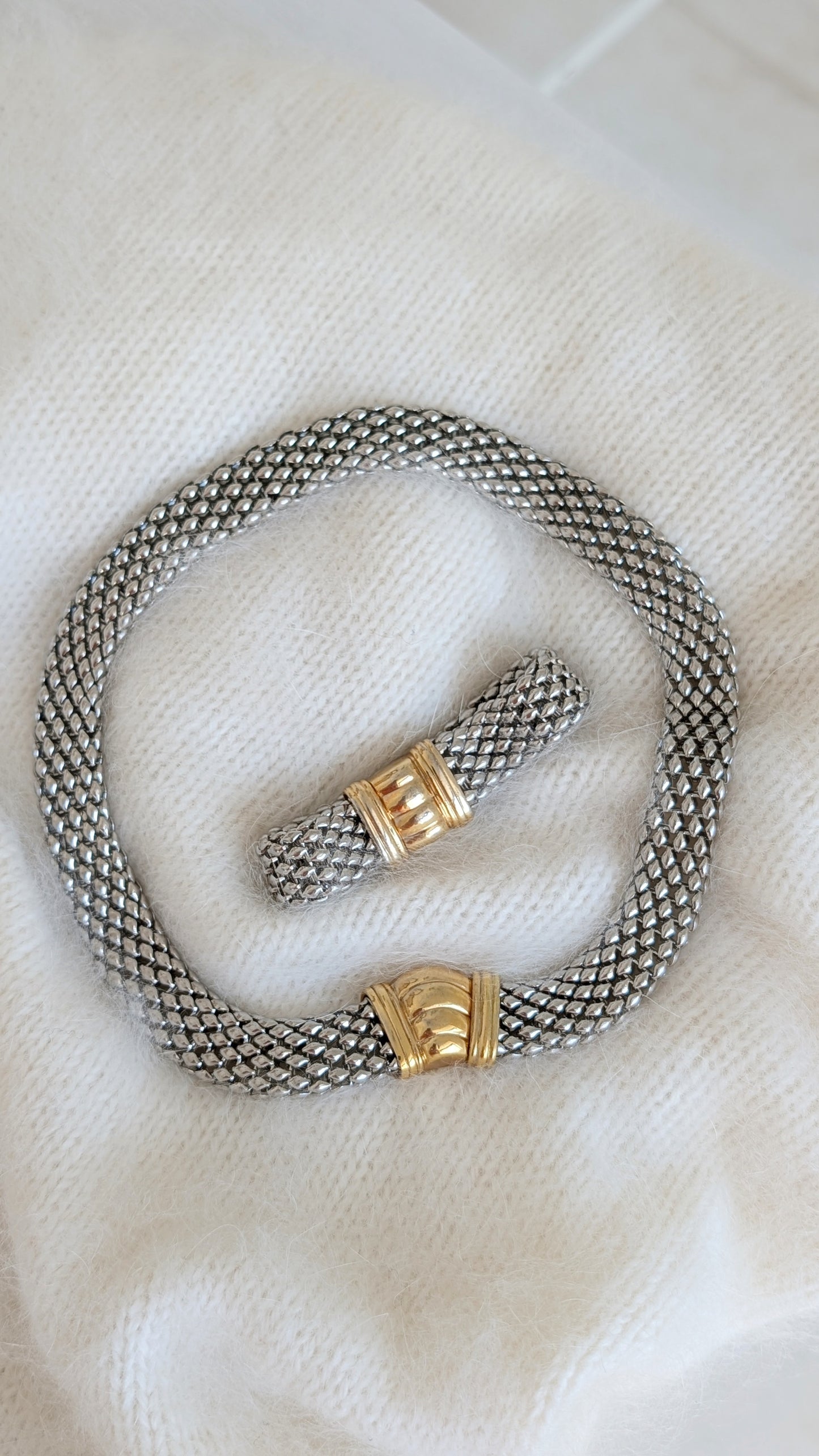Parure bracelet et collier 80s