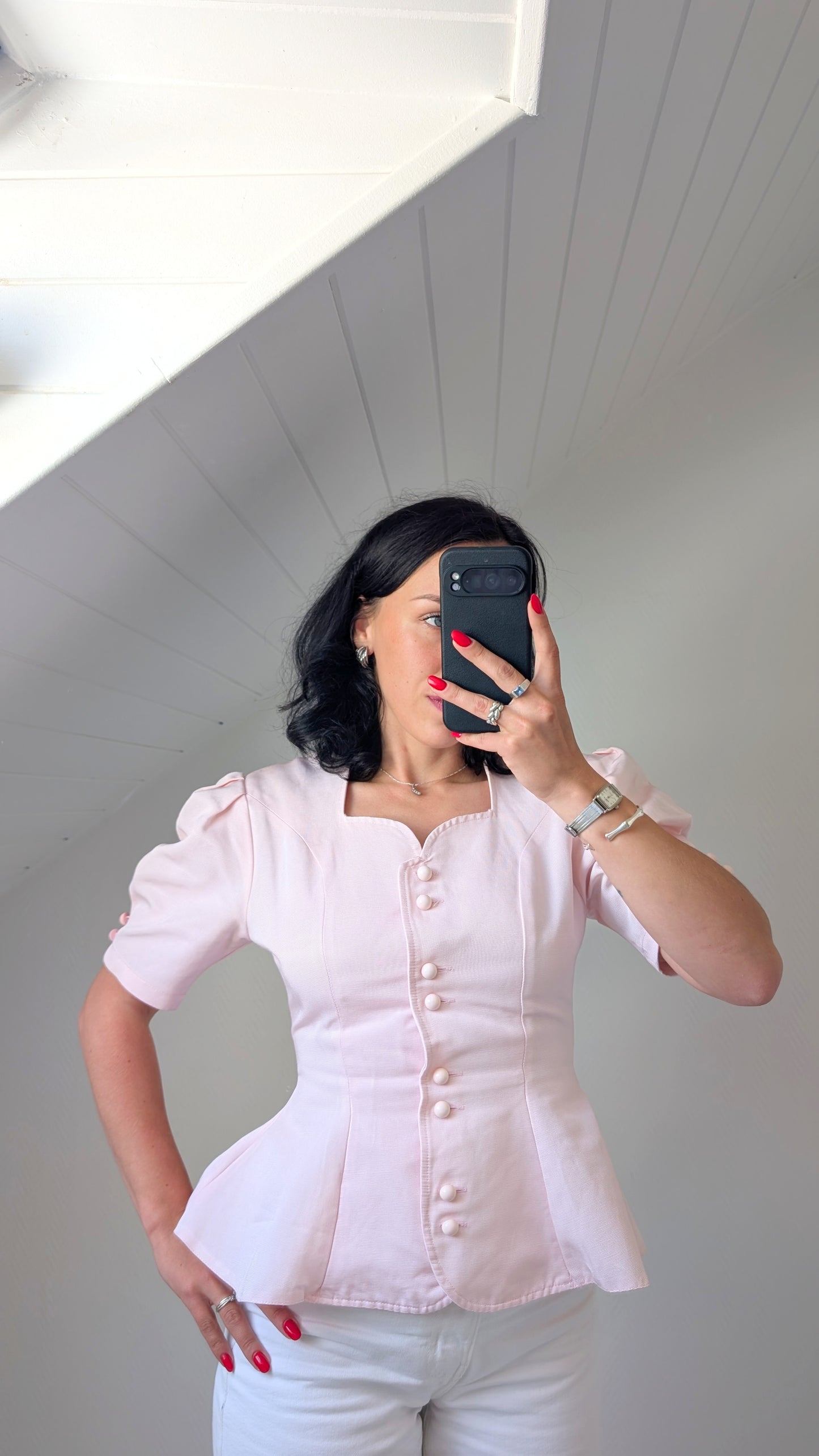 Blouse/veste 1980 coton T36