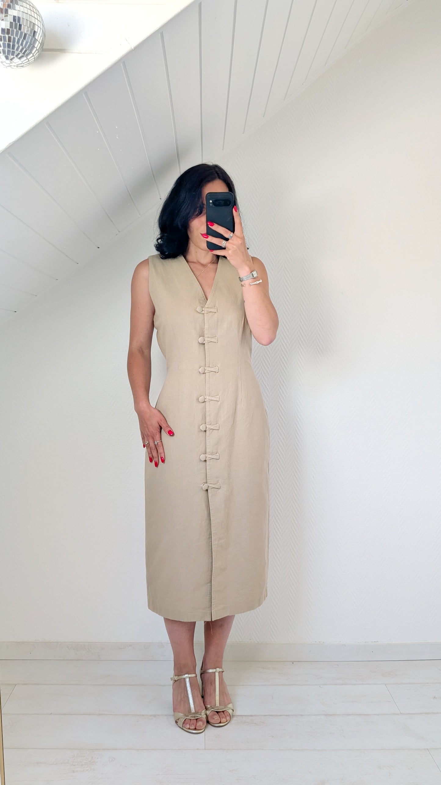Robe 90s lin et coton T42