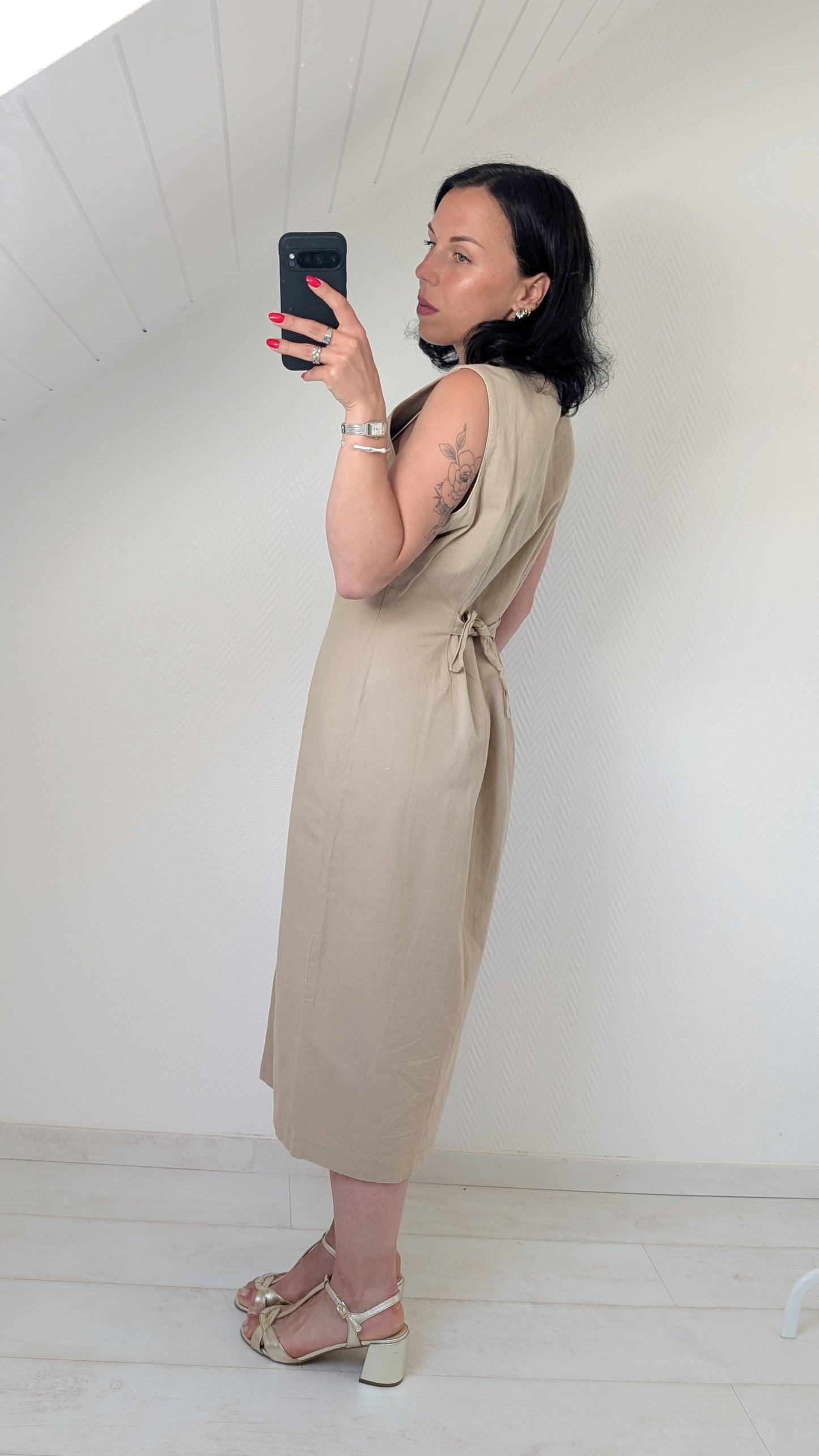 Robe 90s lin et coton T42