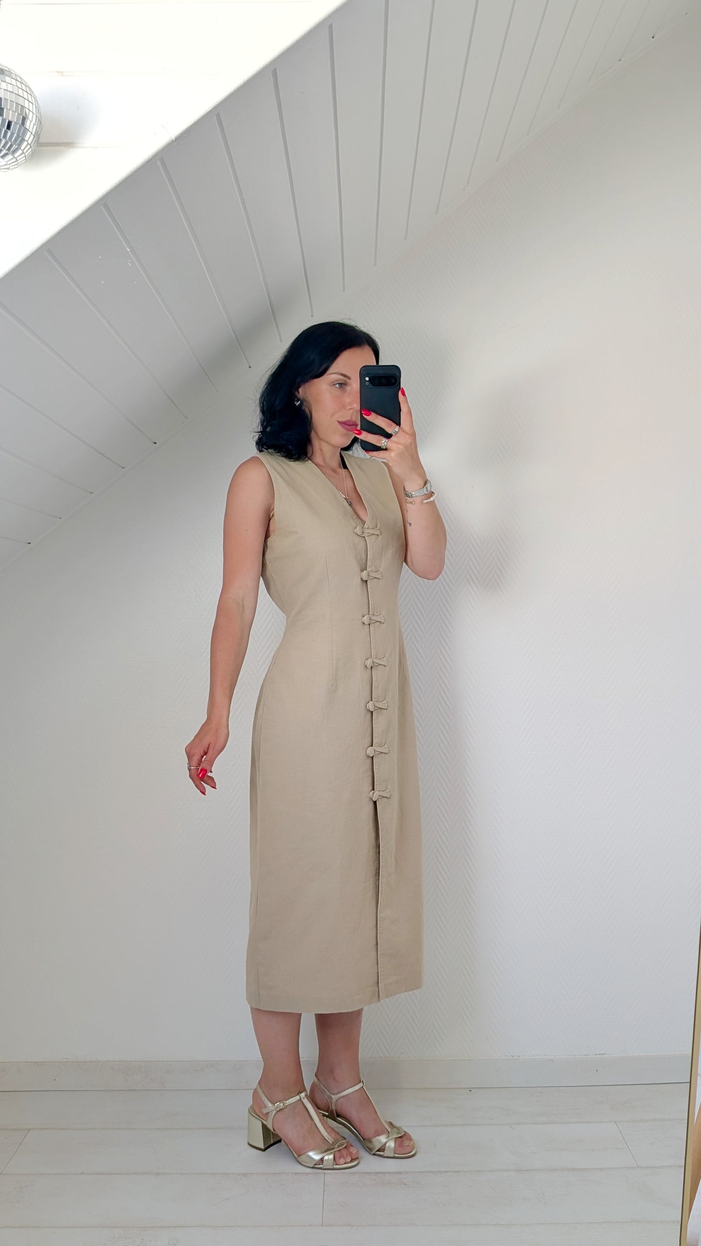 Robe 90s lin et coton T42