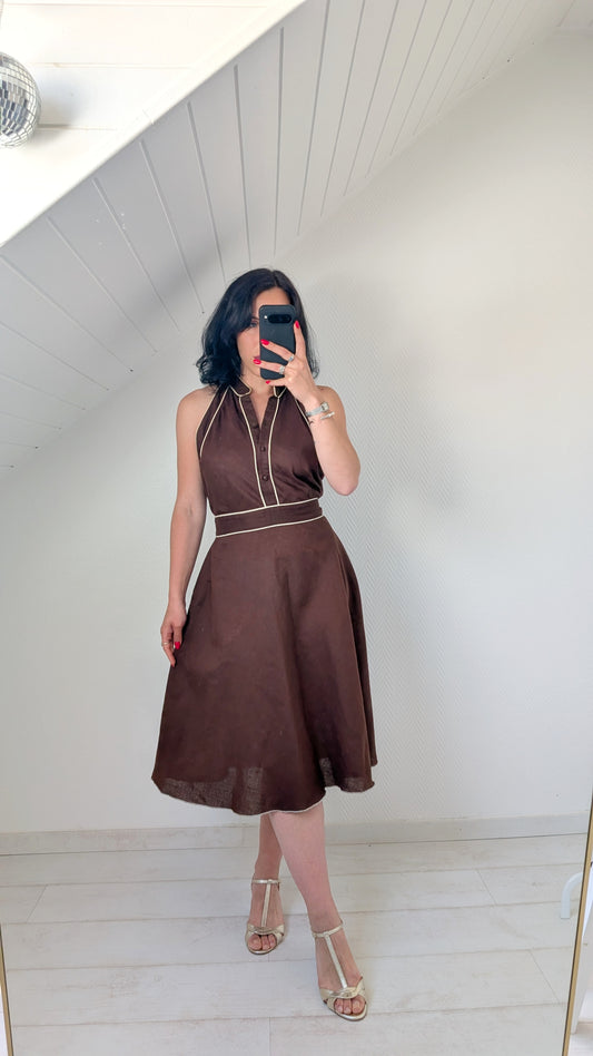 Robe lin et coton T40-42