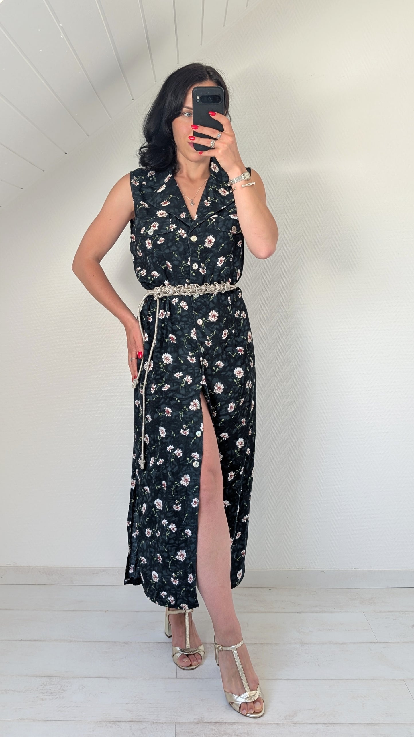 Robe 90s viscose T38