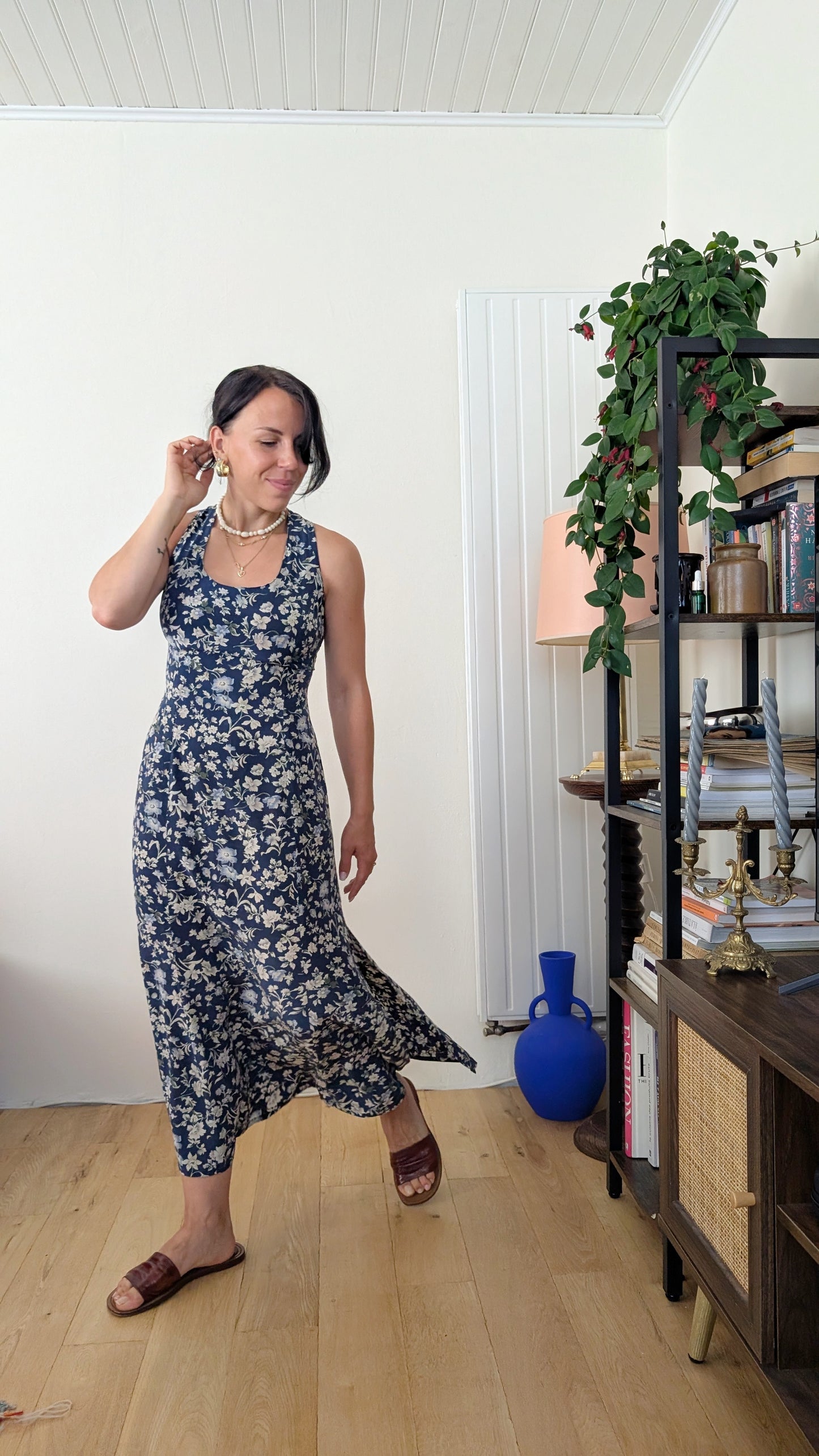 Robe 80s soie T36