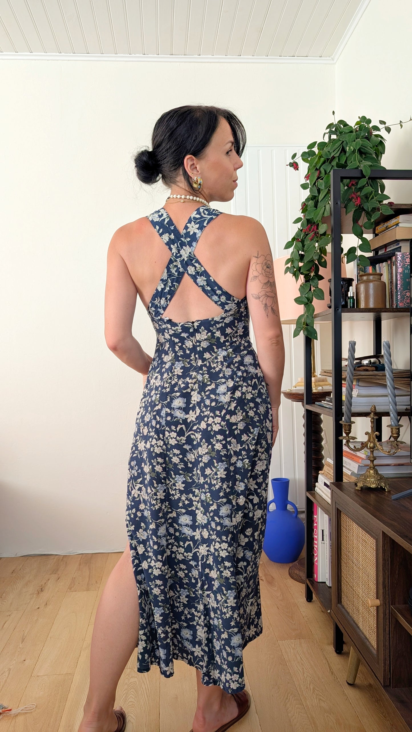 Robe 80s soie T36