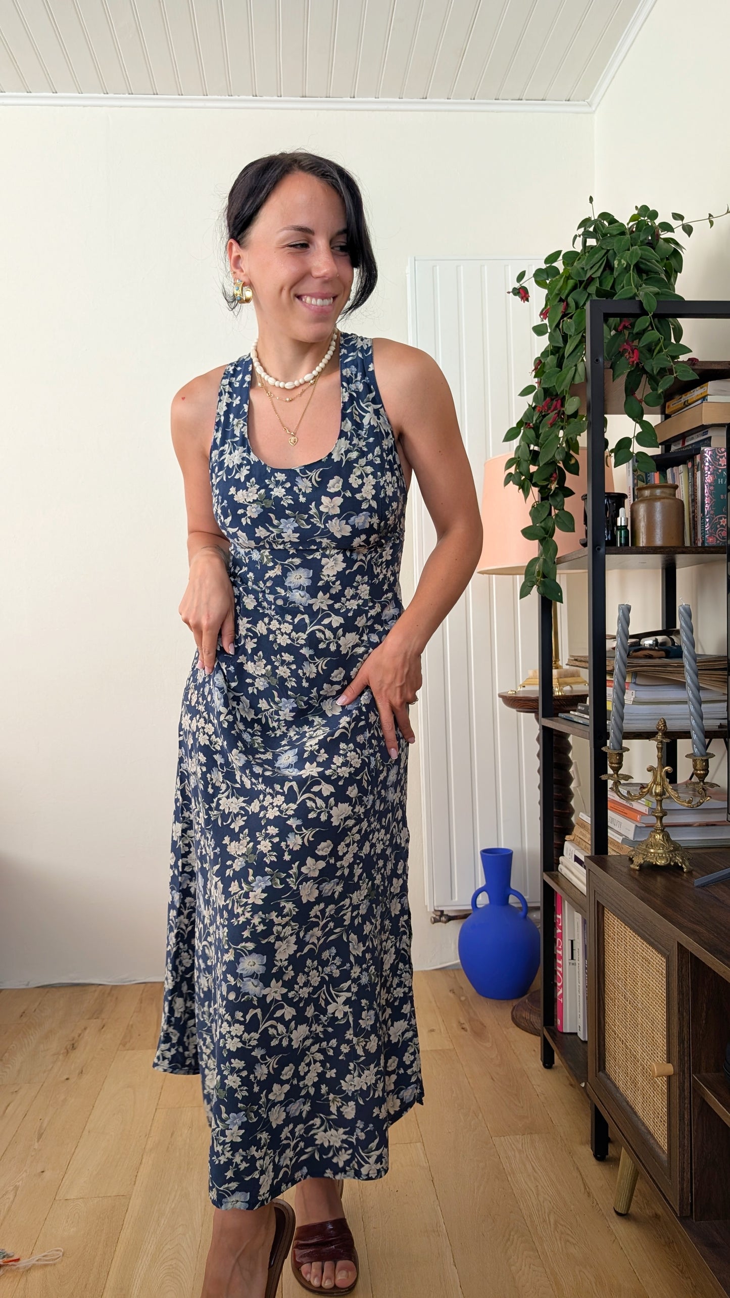 Robe 80s soie T36